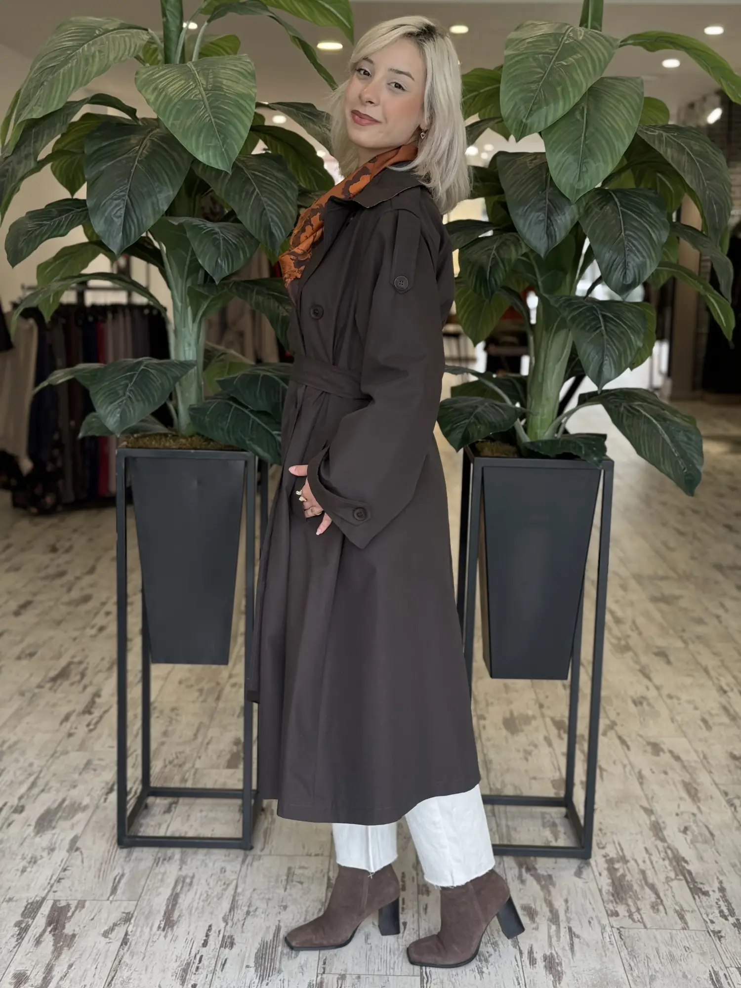 QooQ Store Anvelop Asimetrik Trench 27FW601