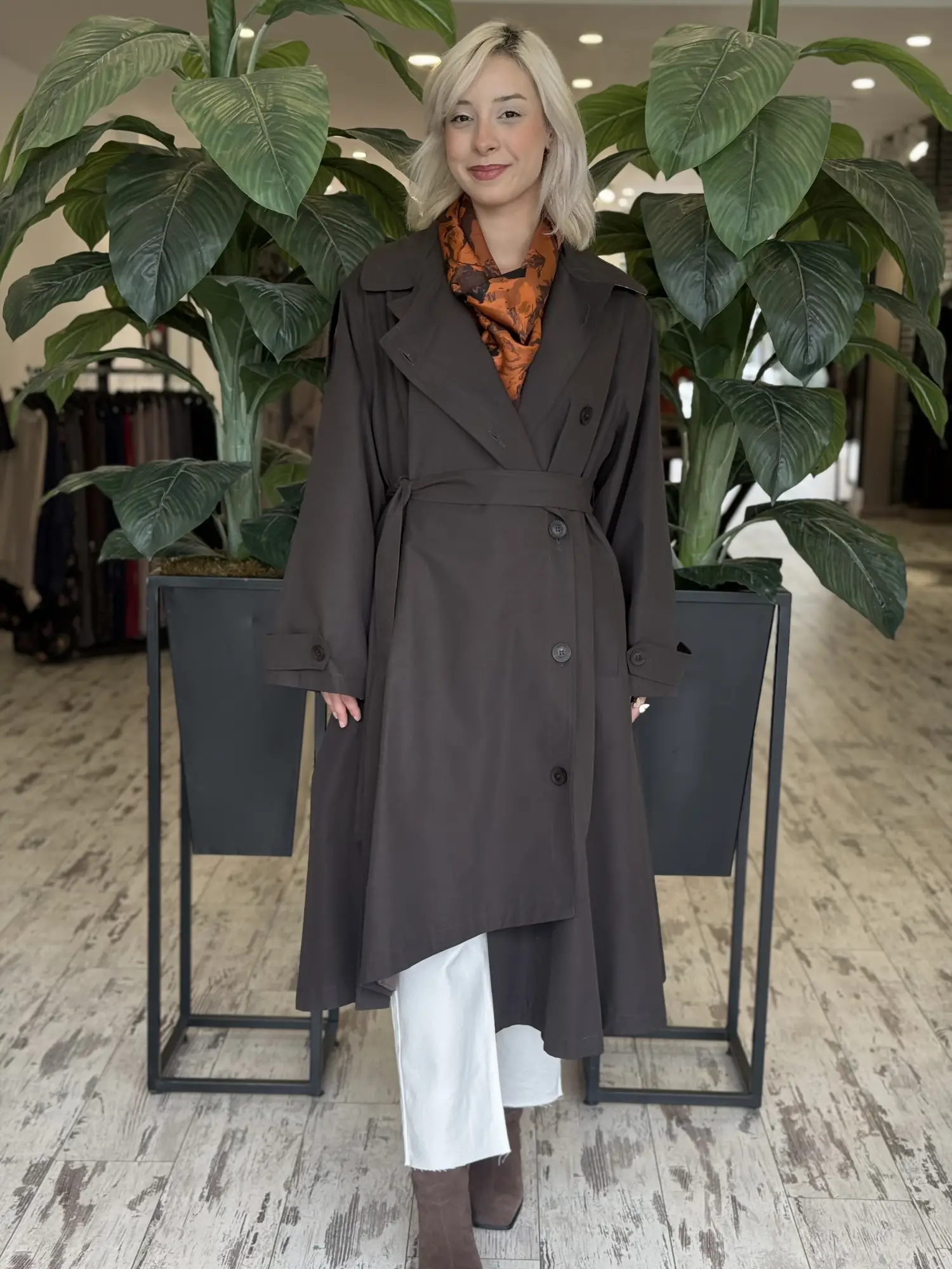 QooQ Store Anvelop Asimetrik Trench 27FW601
