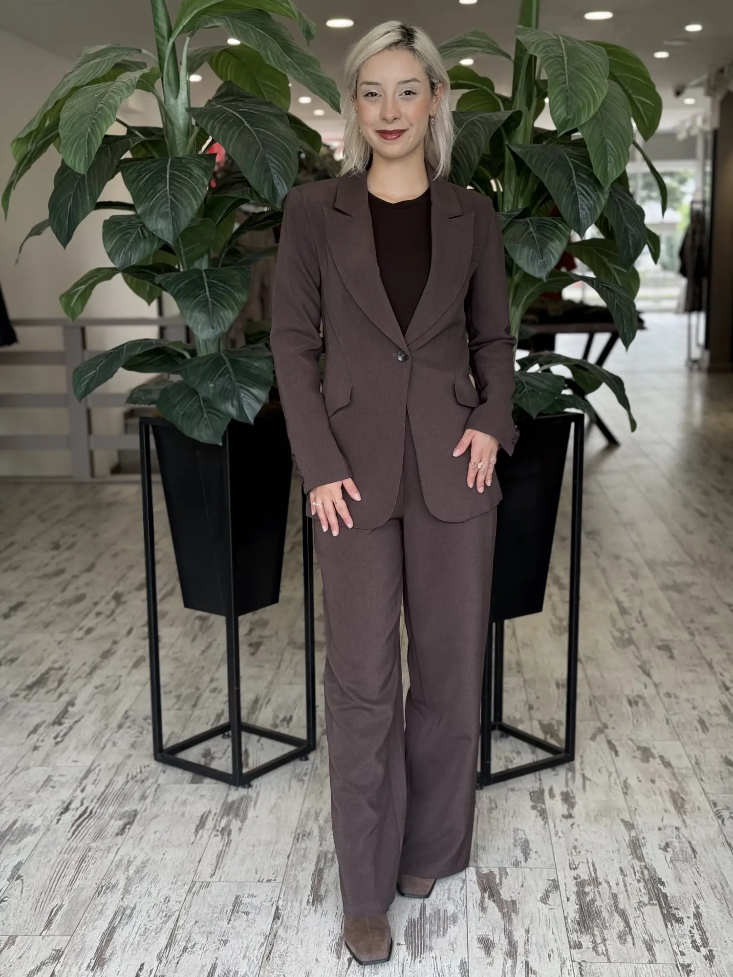 Ghisa Fit Blazer Ceket Pantolon Takım G9415