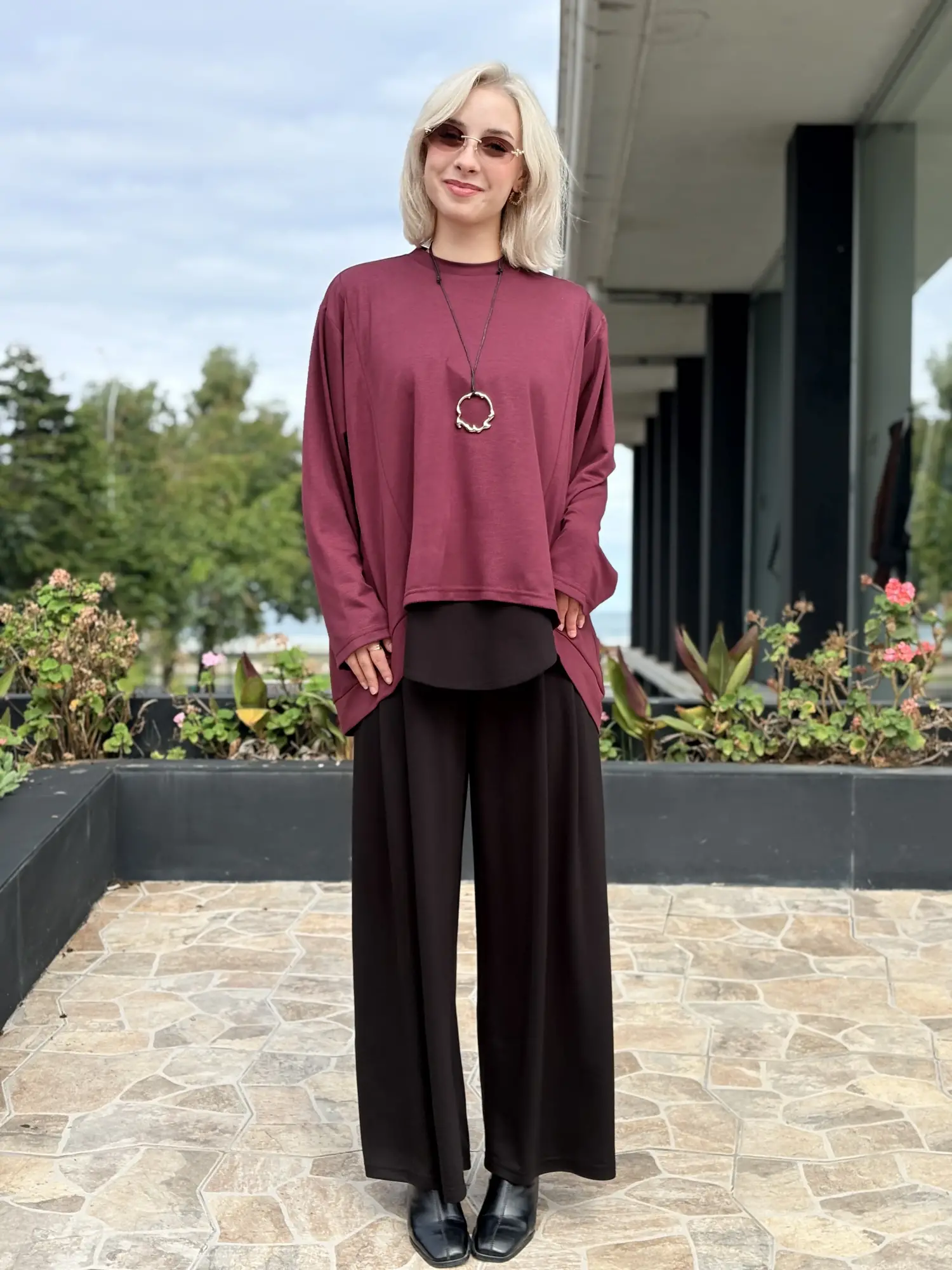 Almarwah Rahat Dörtlü Tunik Pantolon Takım 203083
