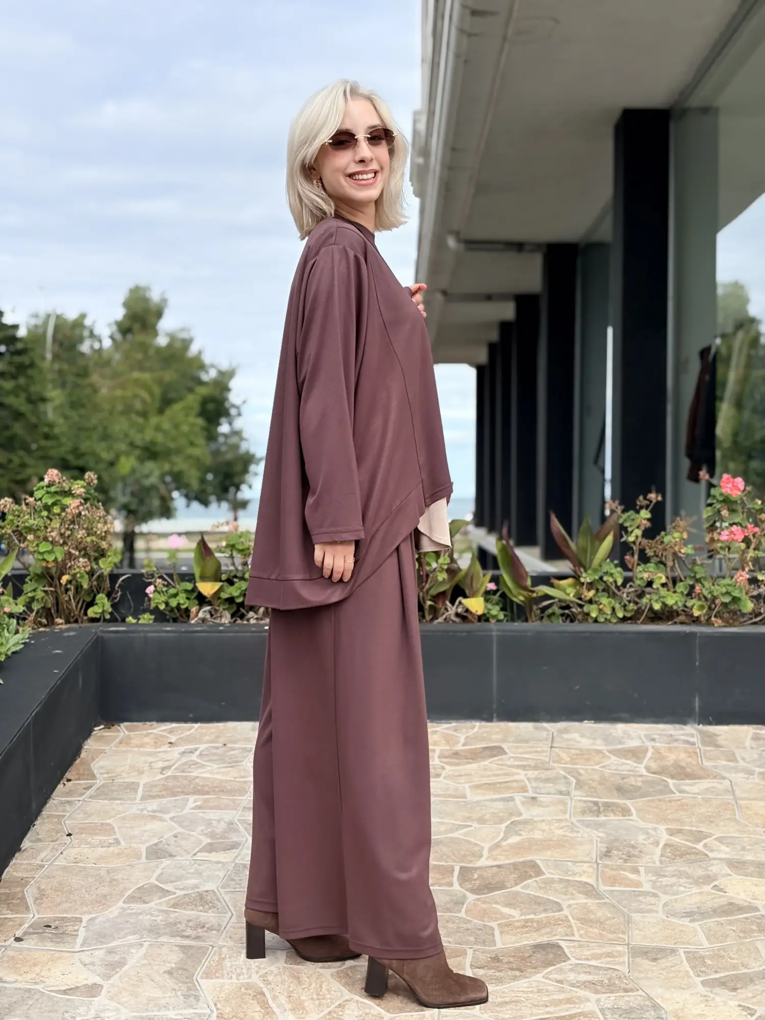 Almarwah Rahat Dörtlü Tunik Pantolon Takım 203083