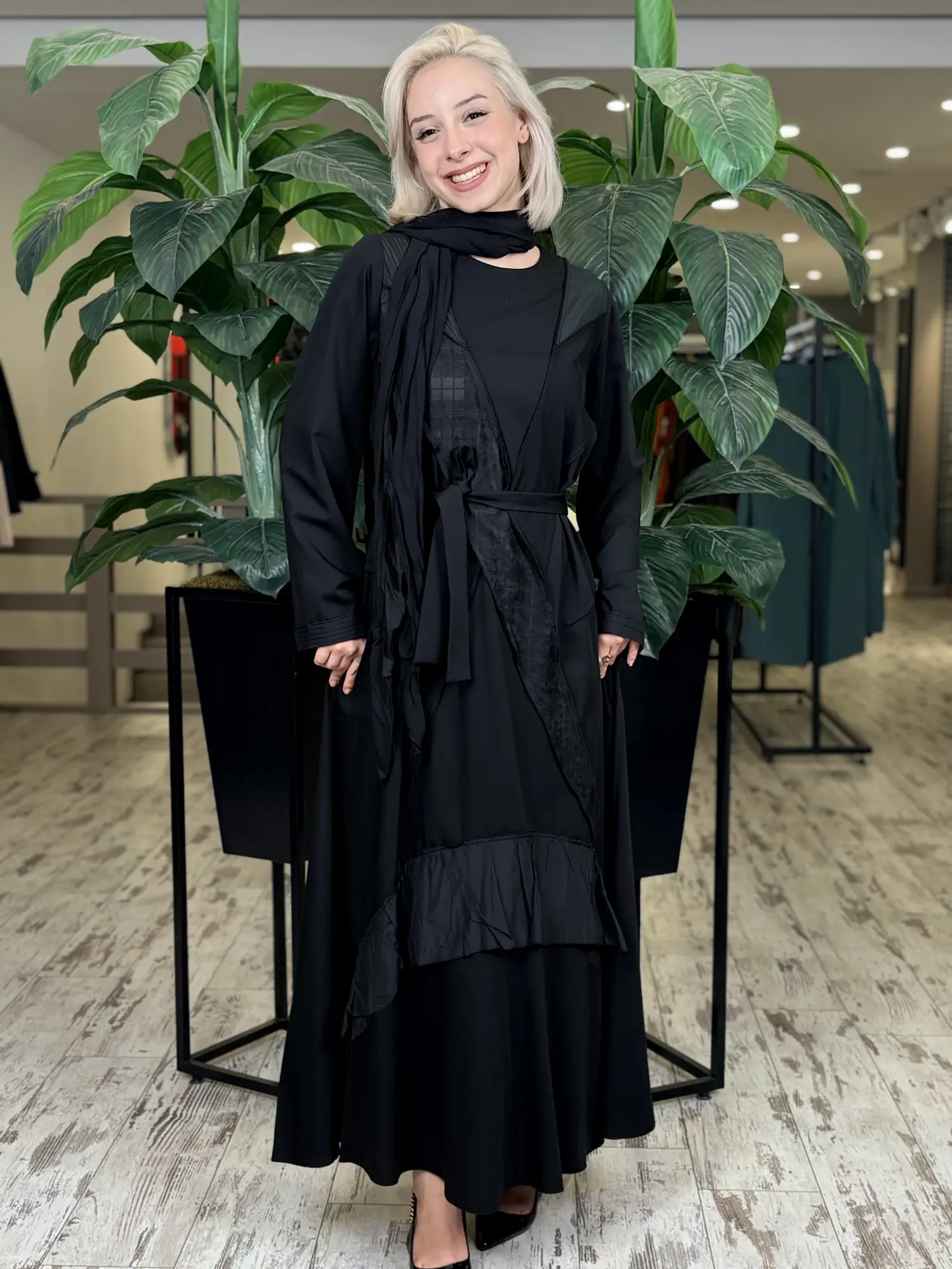 Misswhence Şal Ve Parça Detaylı Elbise 40825