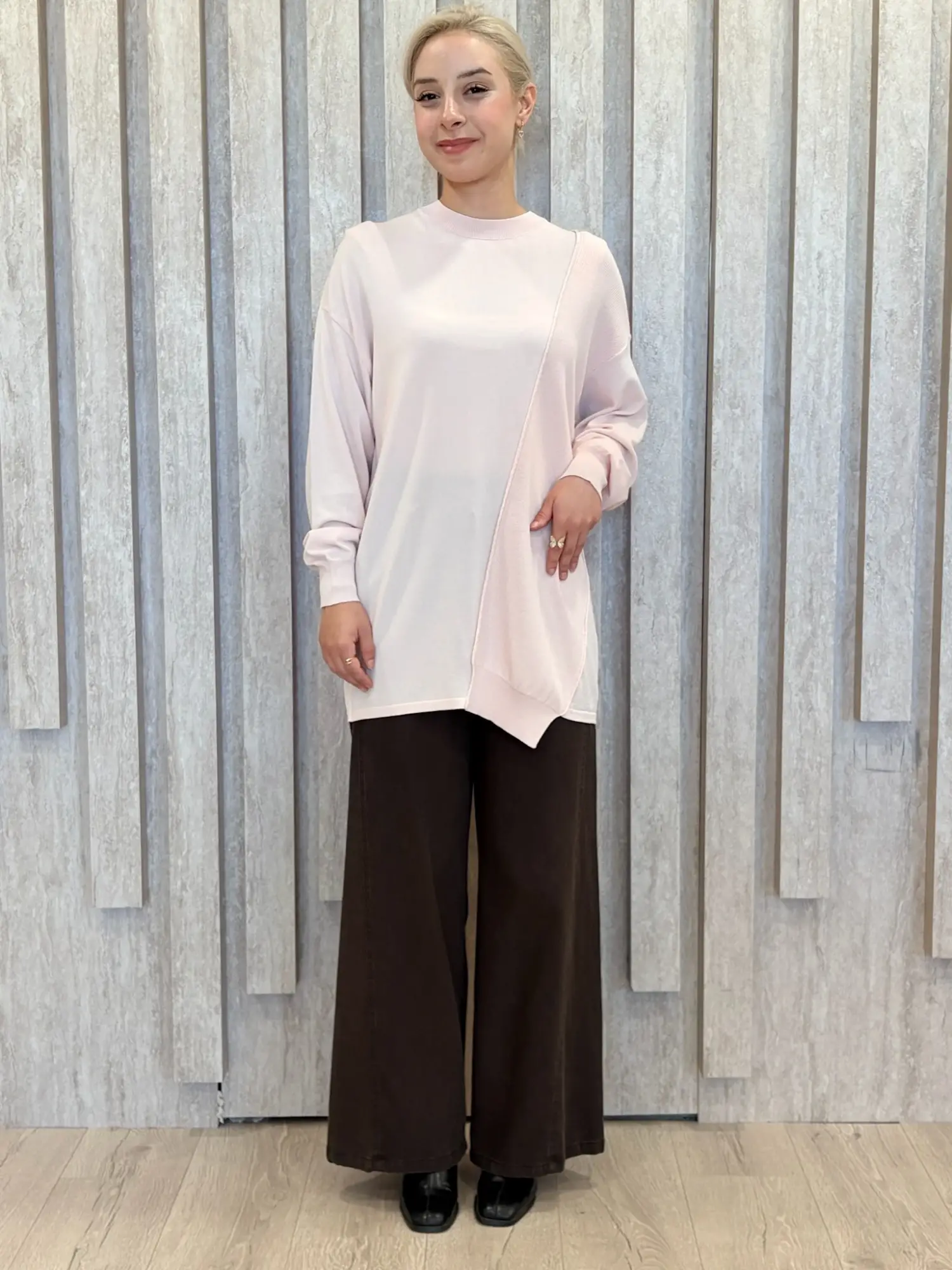 Tığ Triko Örgü Detaylı Rayon Tunik TNK21872Y