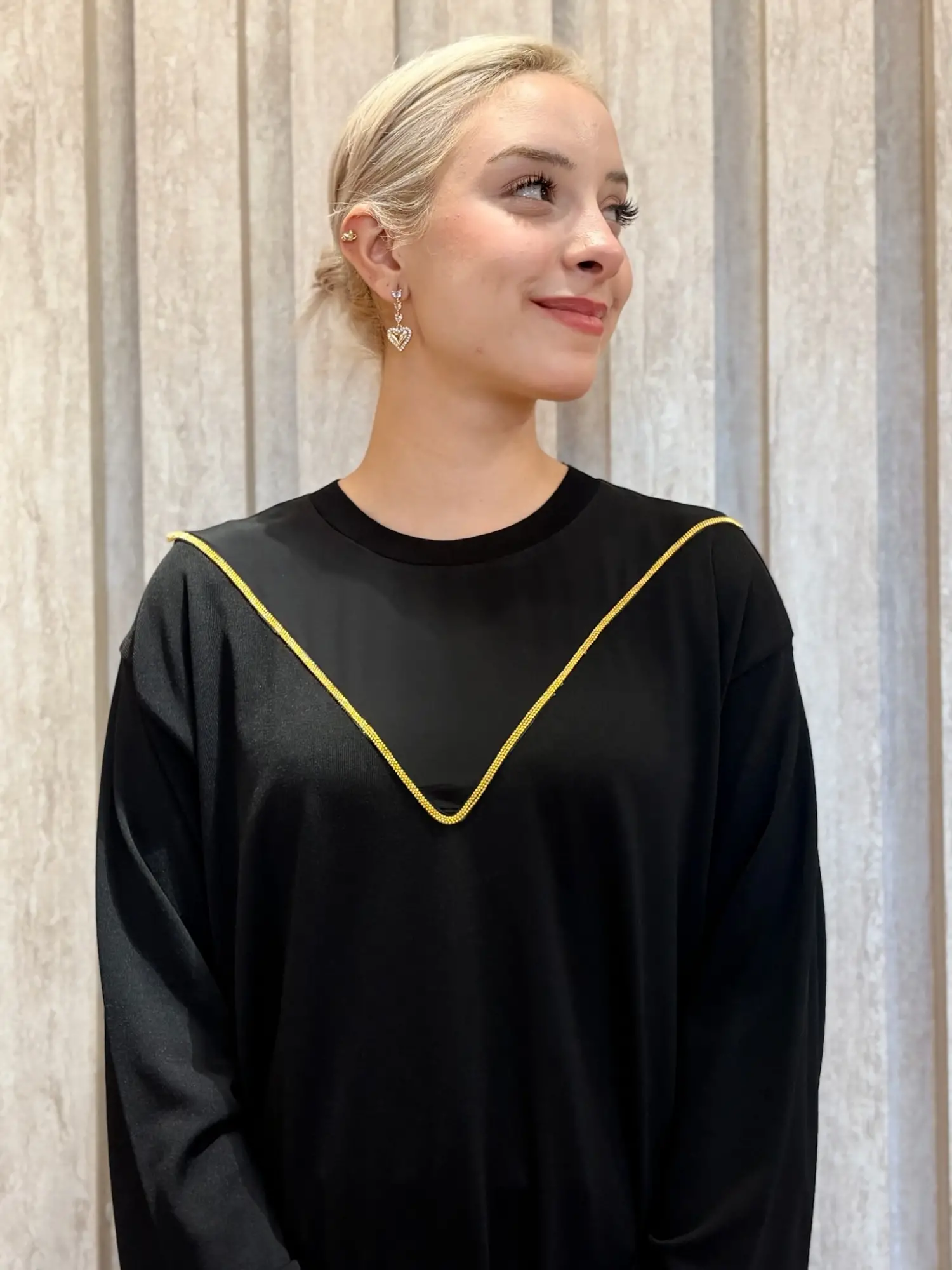Tığ Triko Zincir Şerit Detaylı Rayon Triko Tunik TNK21960