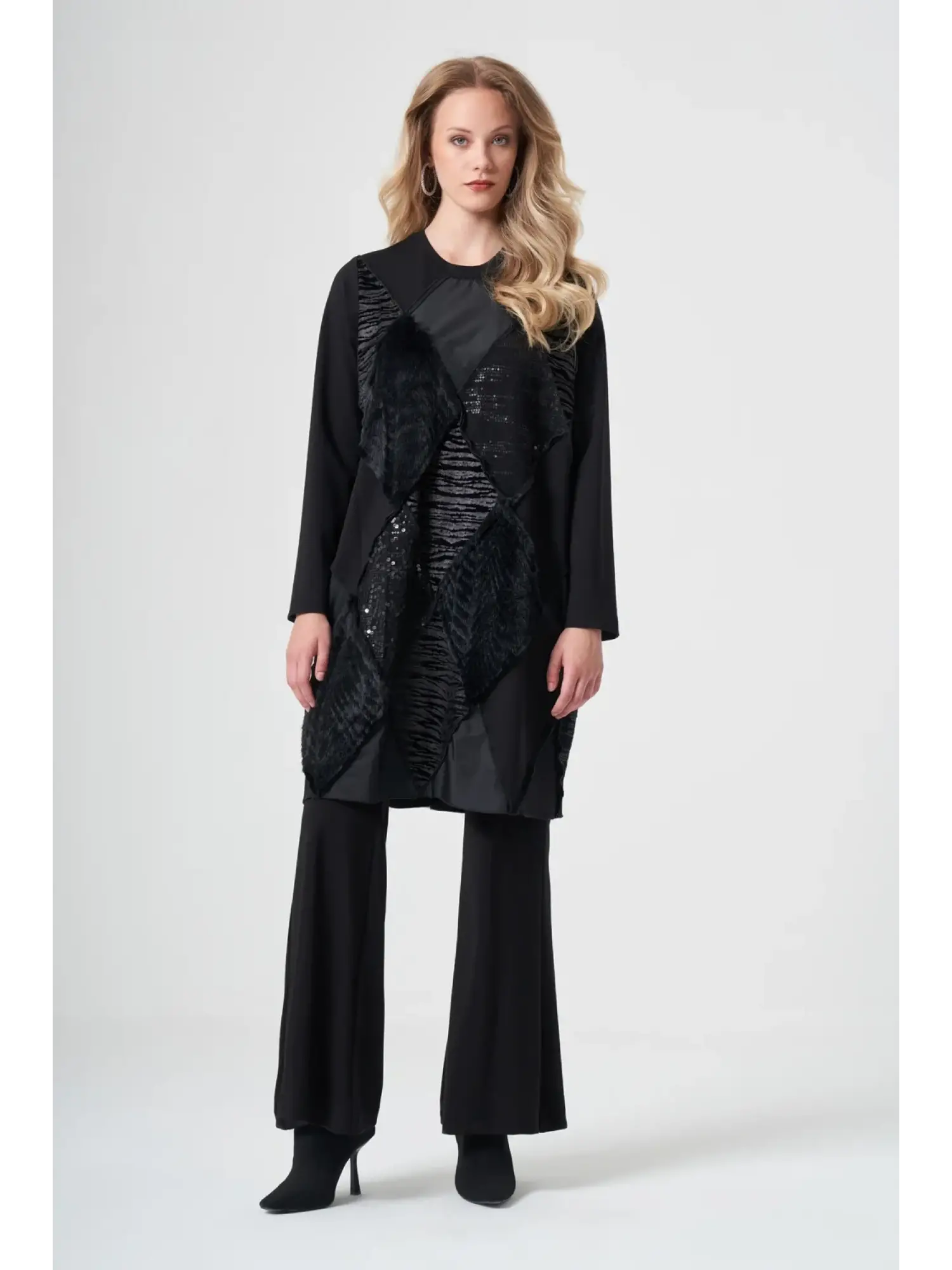 Misswhence Kumaş Kombinli Patcwork Tunik 40009