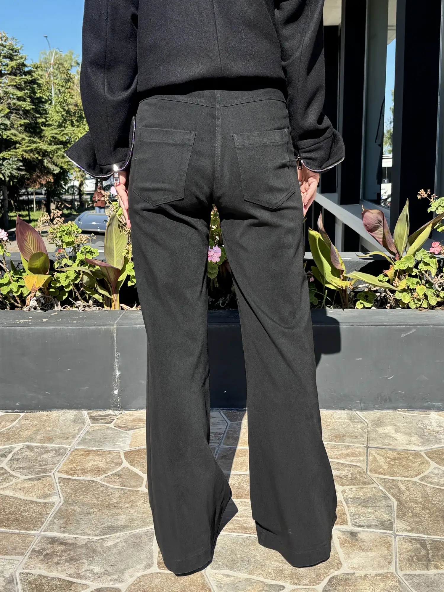 Misswhence Likralı Geniş Paça Kot Pantolon 40105