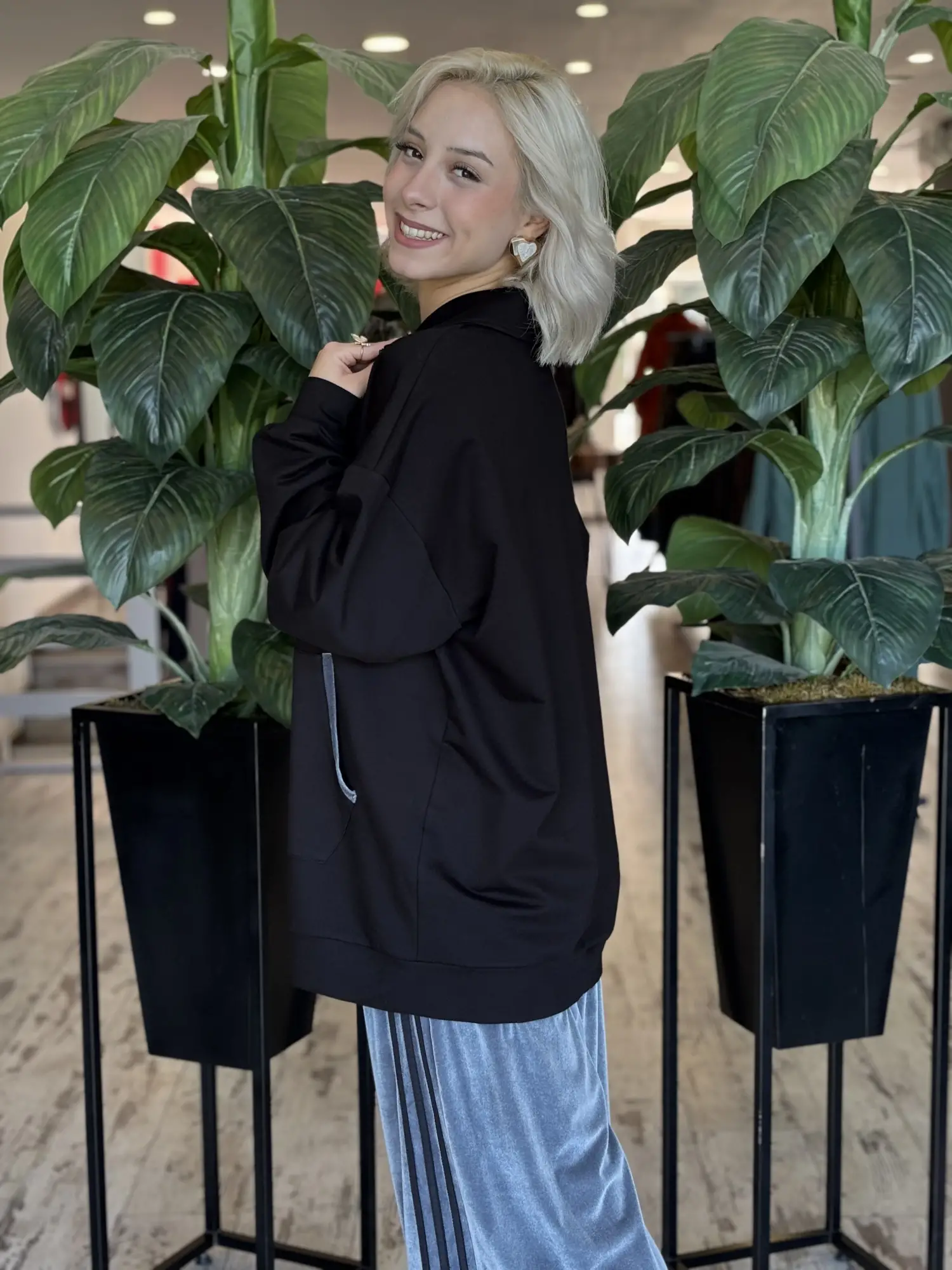 Almarwah Kadife Detaylı Sweat Pantolon Takım ALL3011