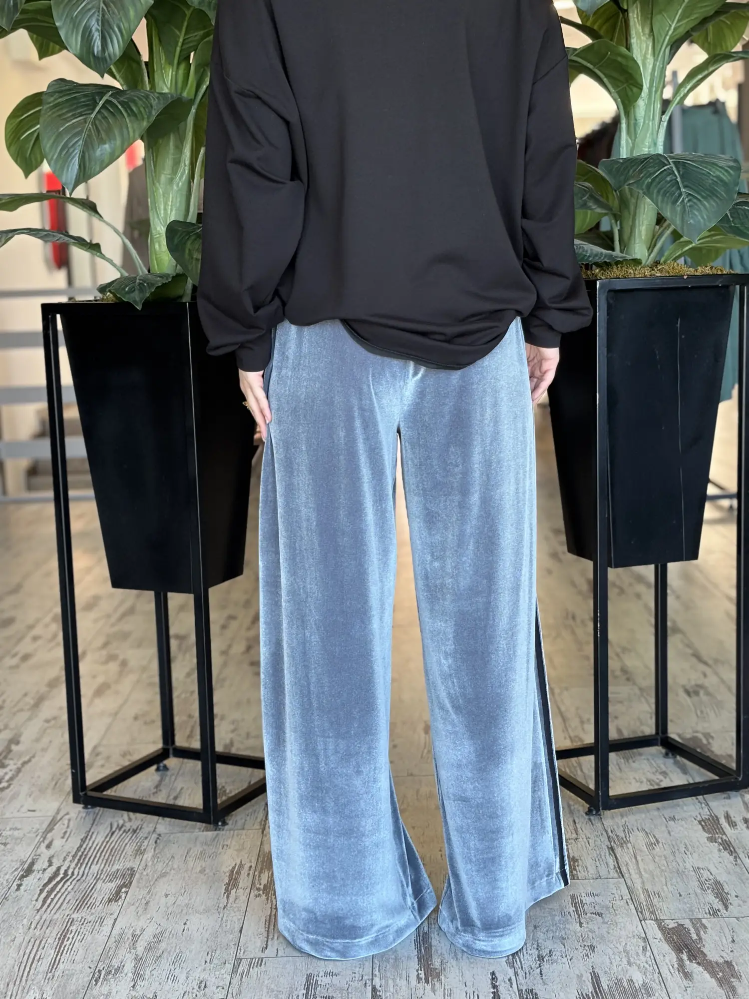 Almarwah Kadife Detaylı Sweat Pantolon Takım ALL3011