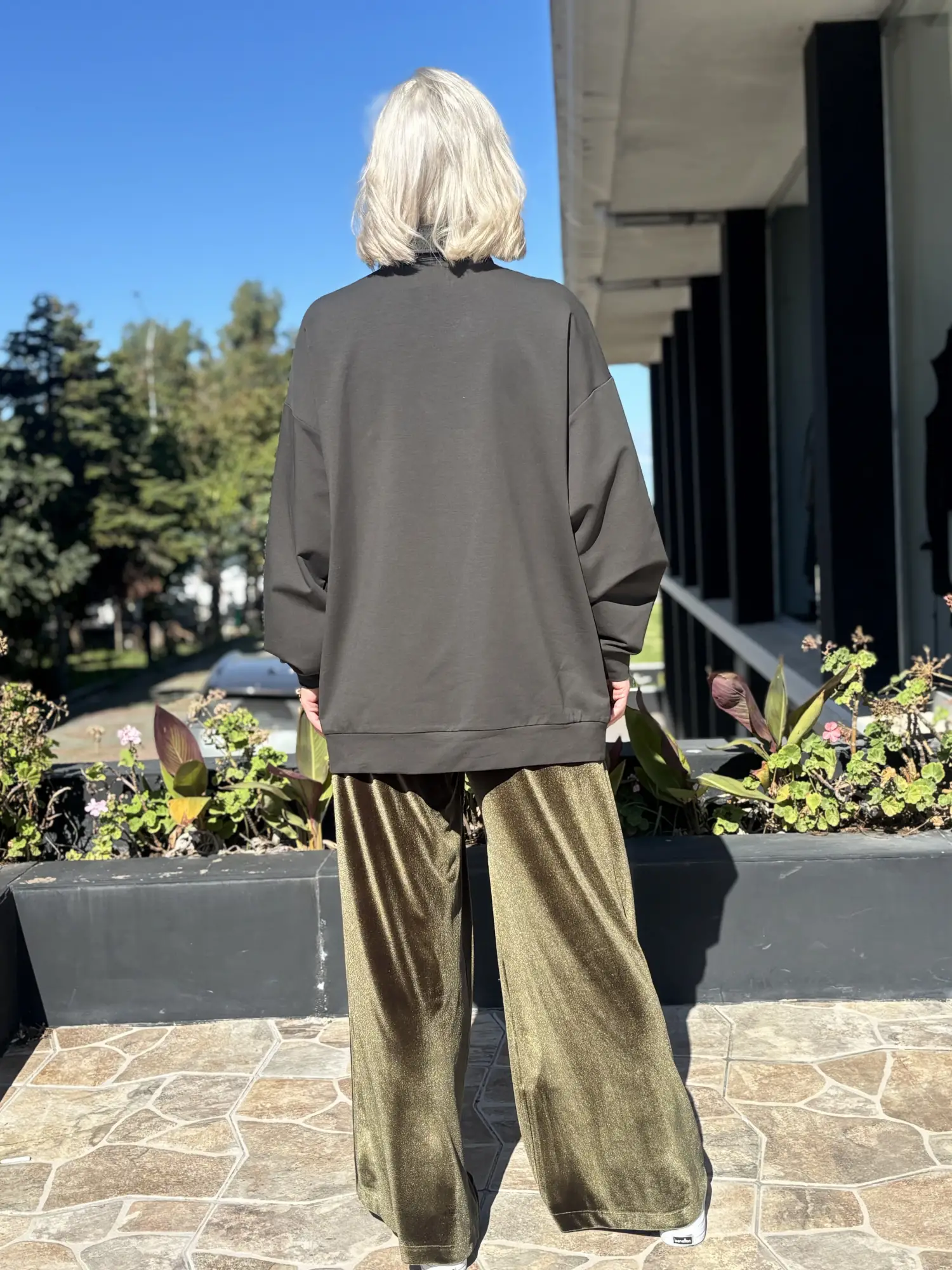 Almarwah Kadife Detaylı Sweat Pantolon Takım ALL3011