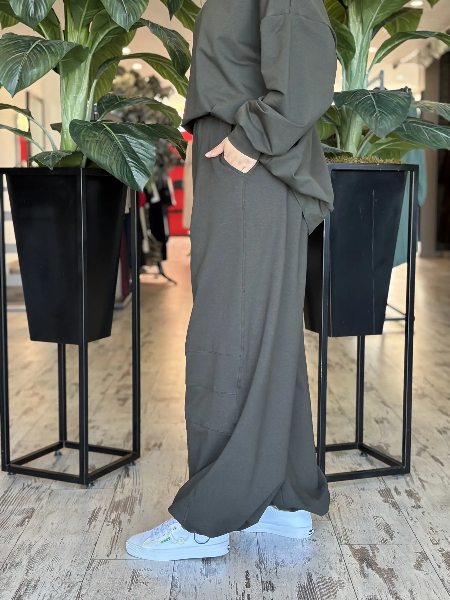 Almarwah Beli Lastikli Rahat Dikiş Detaylı Pantolon ALL9011