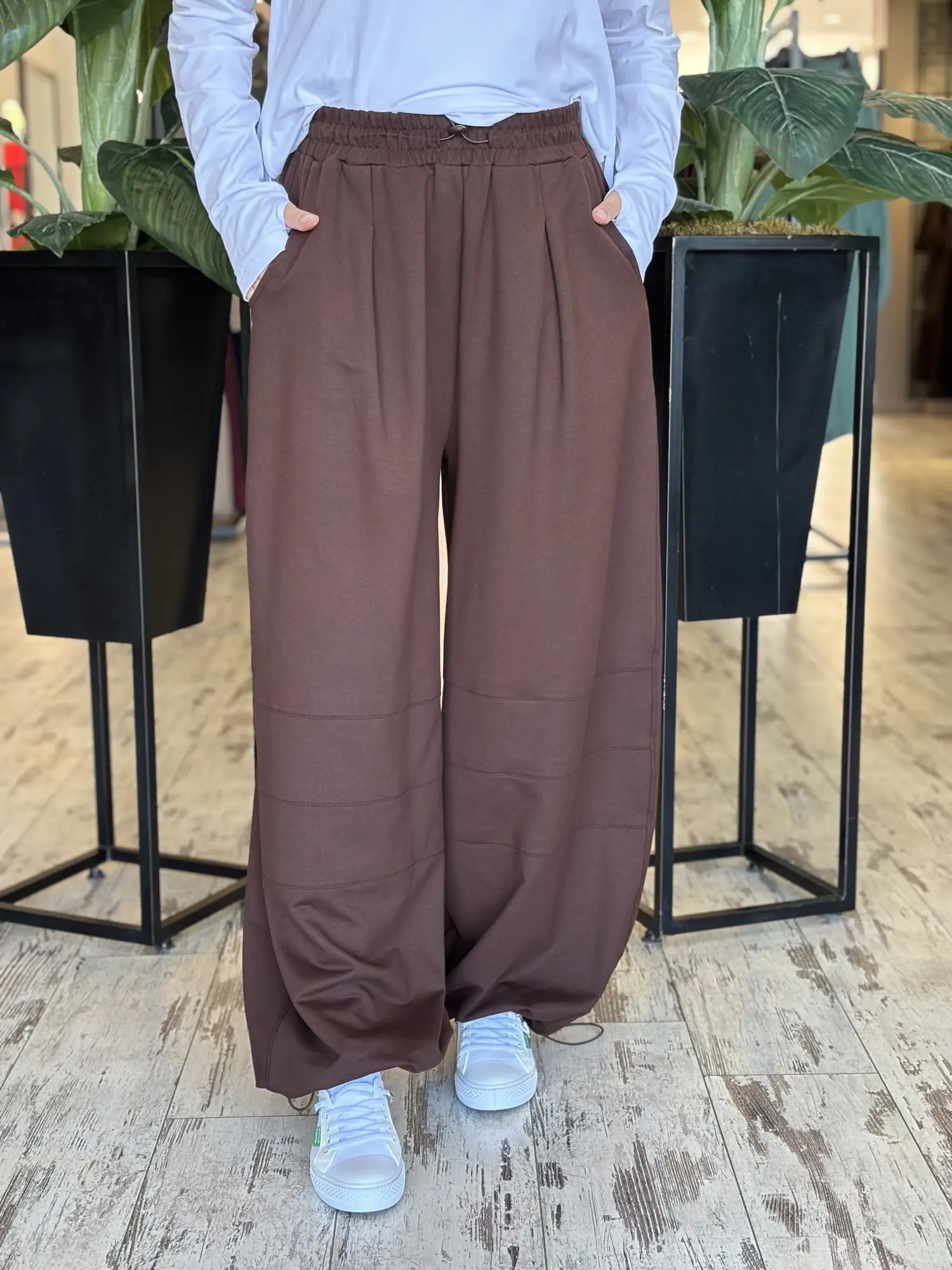Almarwah Beli Lastikli Rahat Dikiş Detaylı Pantolon ALL9011