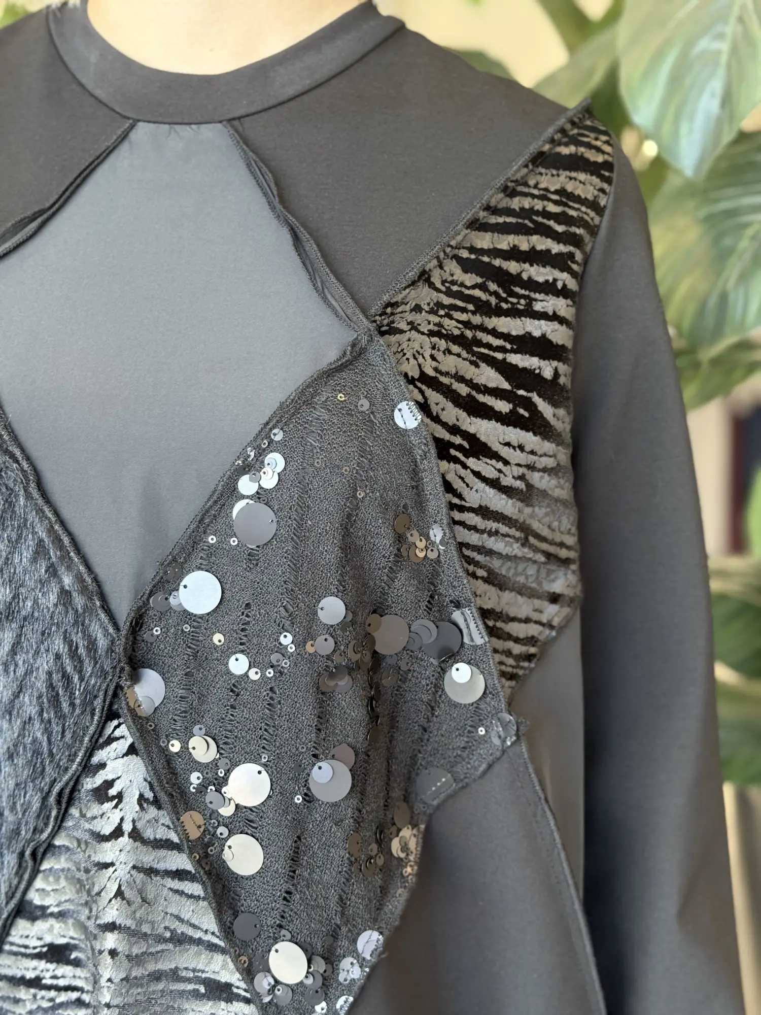 Misswhence Kumaş Kombinli Patcwork Tunik 40009