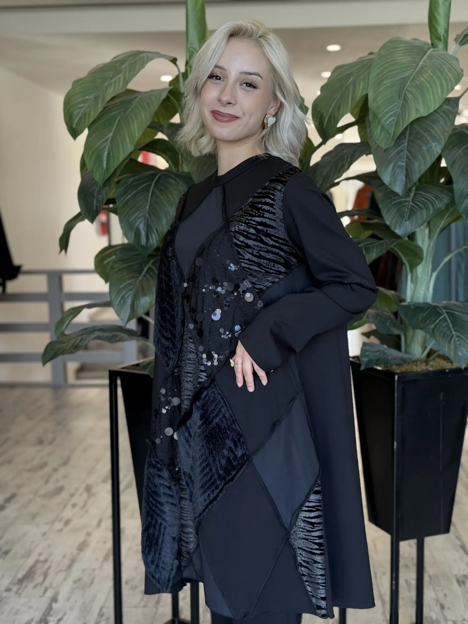 Misswhence Kumaş Kombinli Patcwork Tunik 40009
