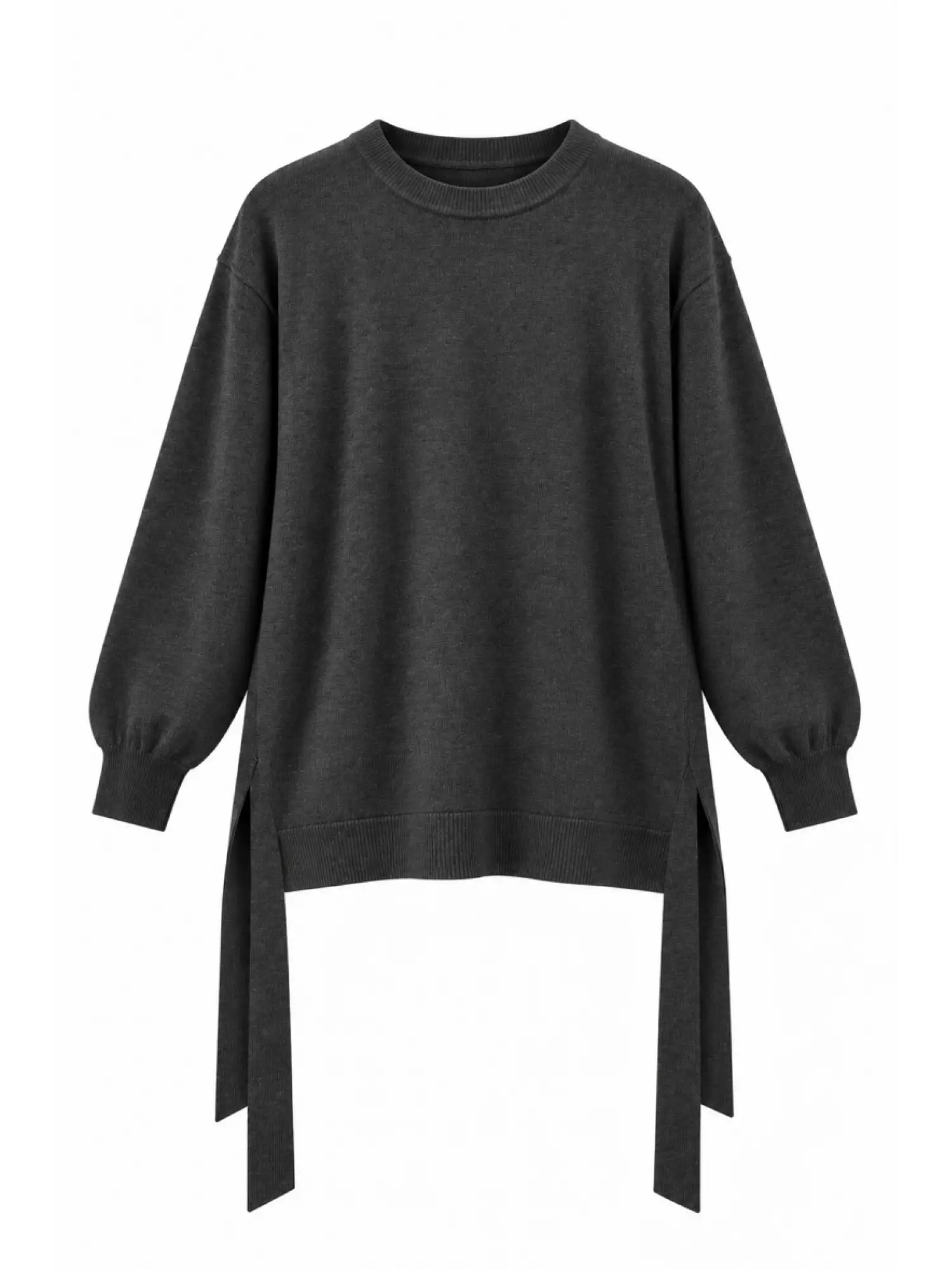 QooQ Store Yandan Bağlama Detaylı Triko Tunik 27FW234