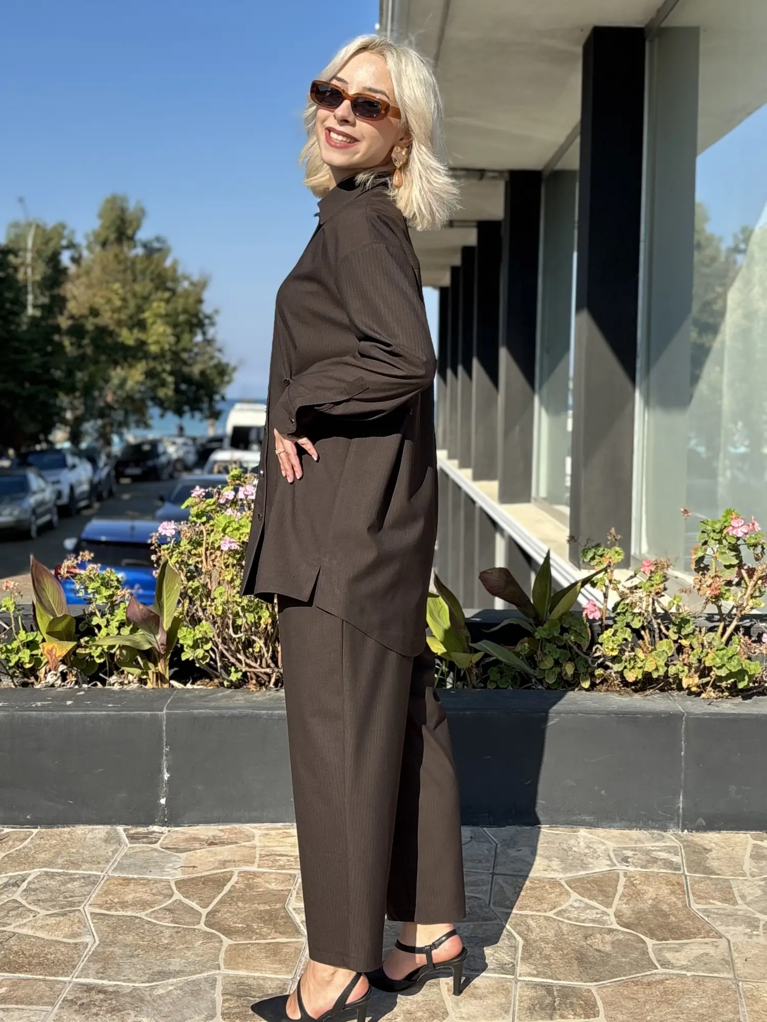 Ghisa Düğme Ve Pens Detaylı Gömlek Pantolon Takım G9521