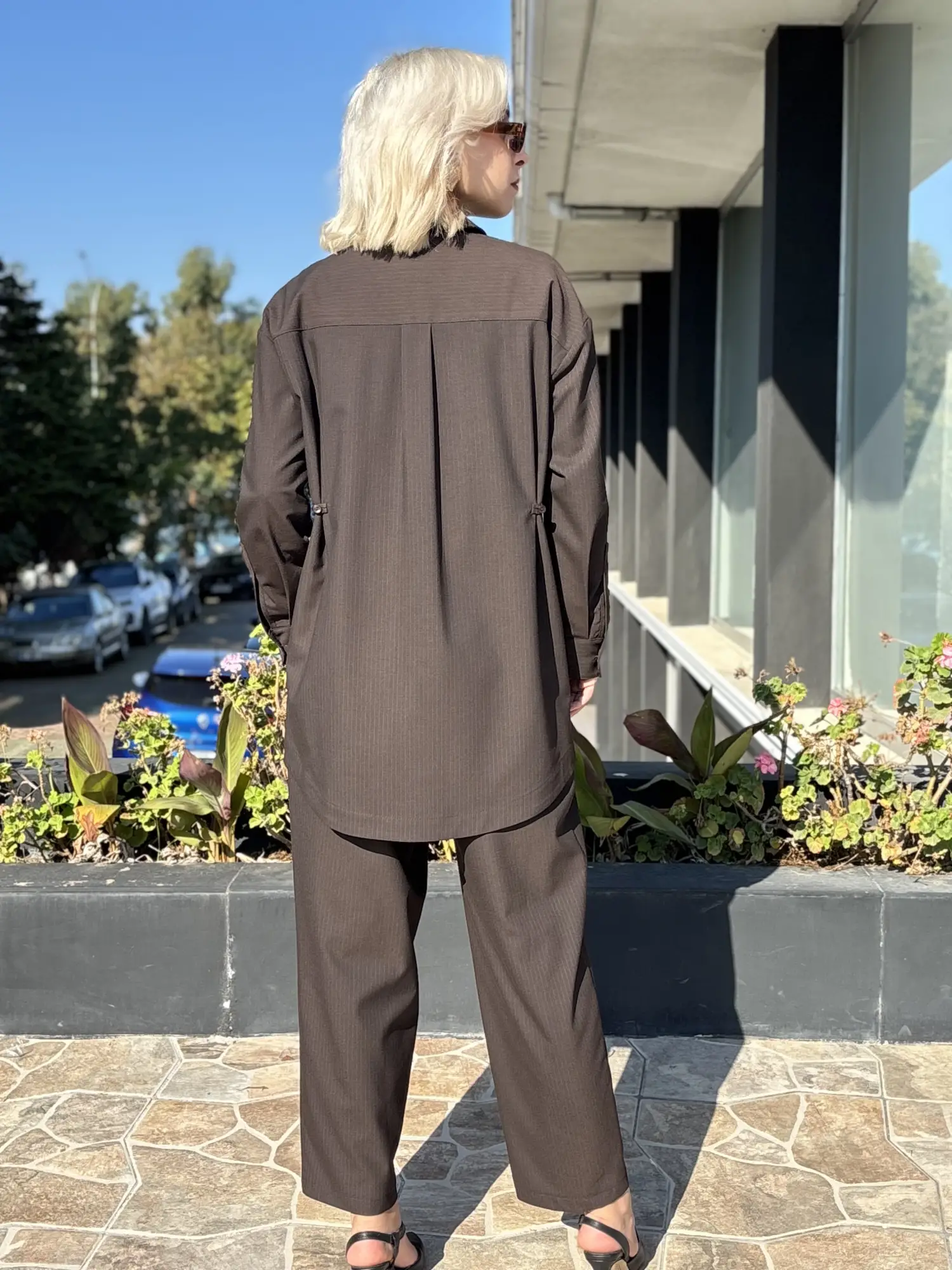 Ghisa Düğme Ve Pens Detaylı Gömlek Pantolon Takım G9521