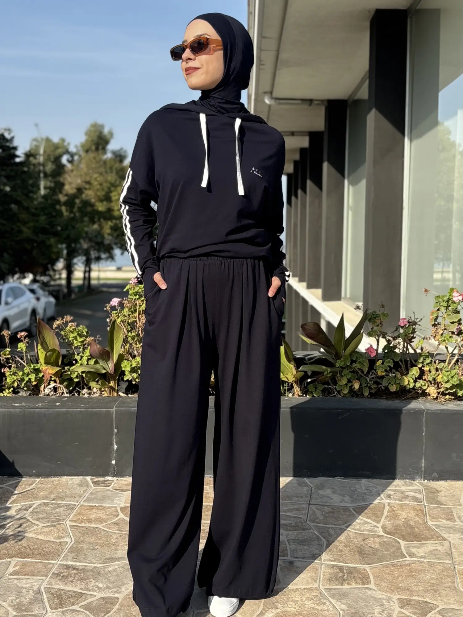 Almarwah Etek Ve Bone Kombinli Penye Spor Takım ALL3018