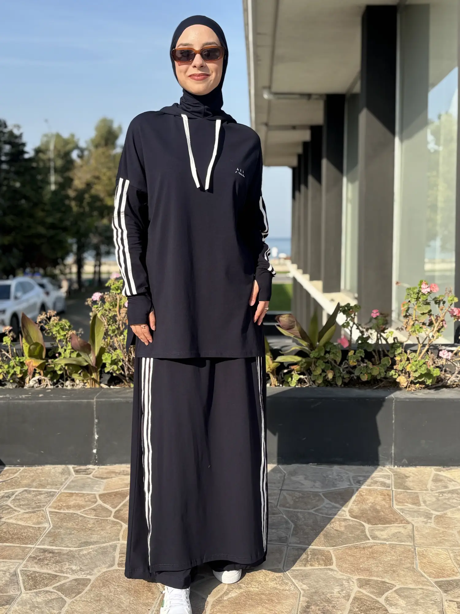 Almarwah Etek Ve Bone Kombinli Penye Spor Takım ALL3018