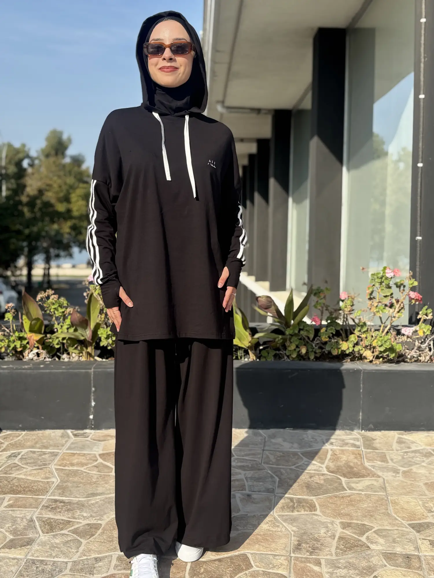 Almarwah Etek Ve Bone Kombinli Penye Spor Takım ALL3018