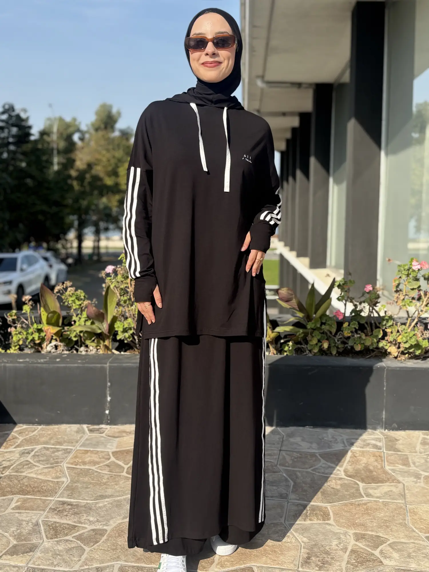 Almarwah Etek Ve Bone Kombinli Penye Spor Takım ALL3018