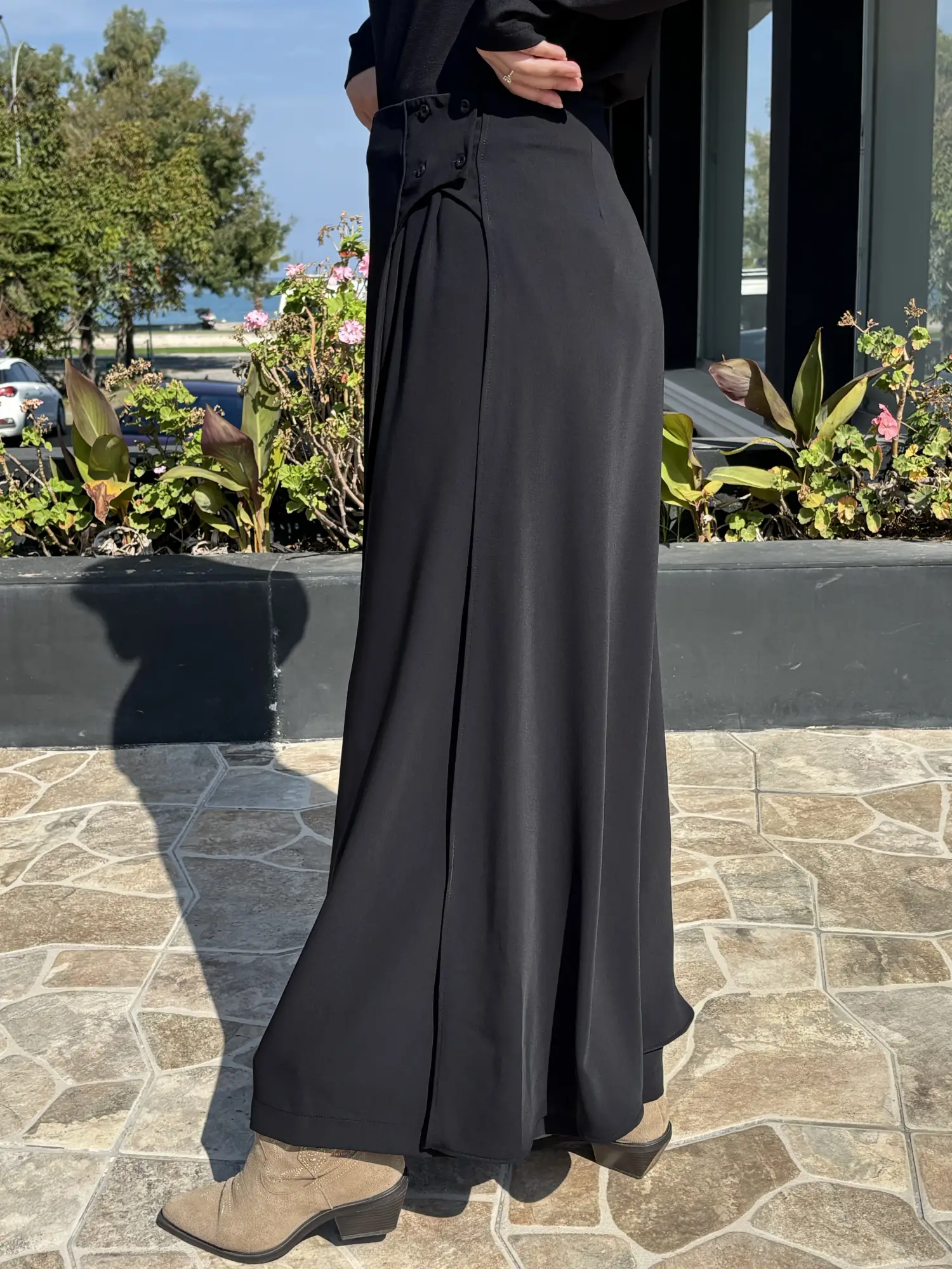 QooQ Store Önü Anvelop Detaylı Etek Kombinli Pantolon 27FW306