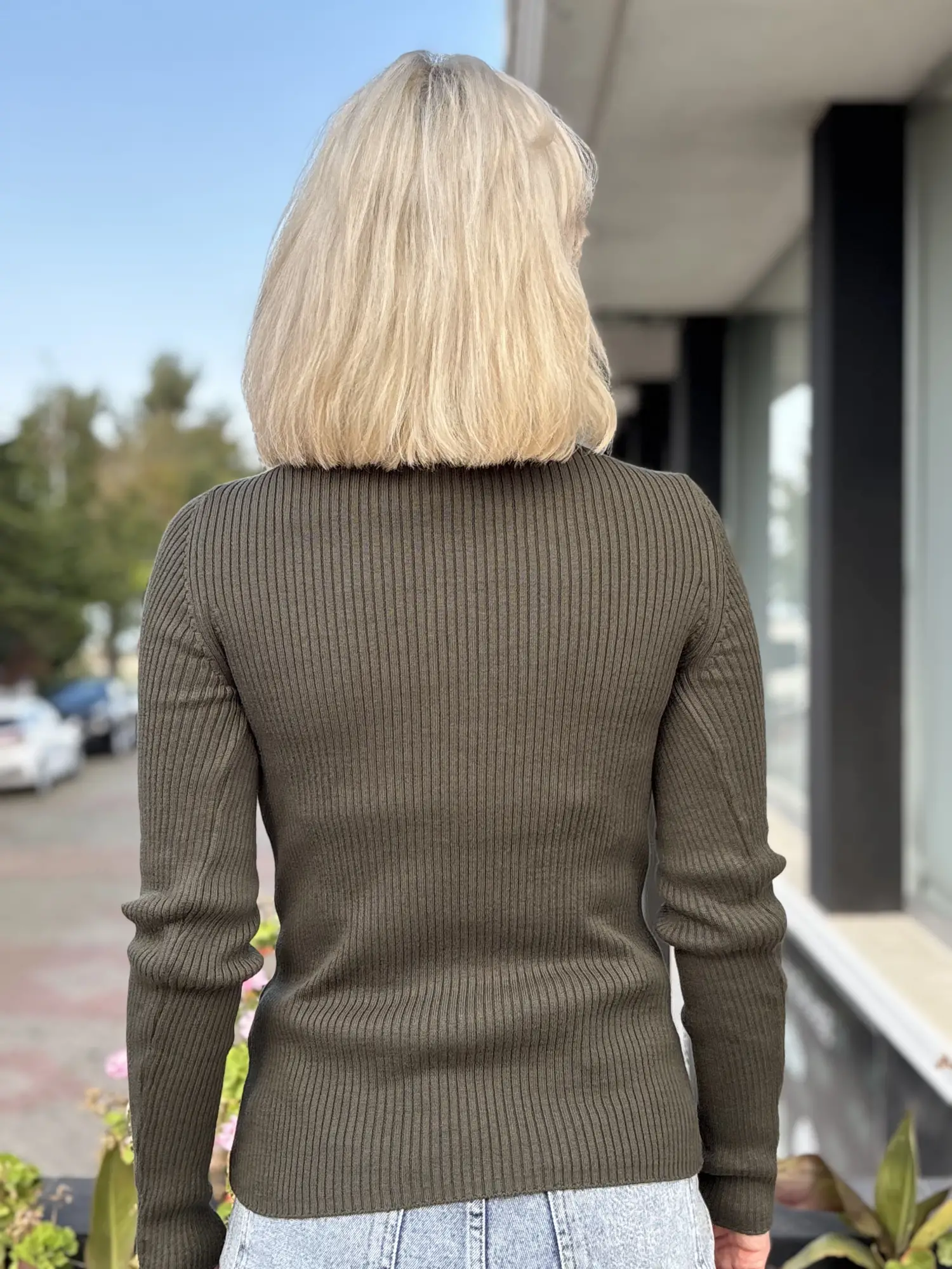QooQ Store Düğme Detaylı Fitilli Triko Bluz 27FW229