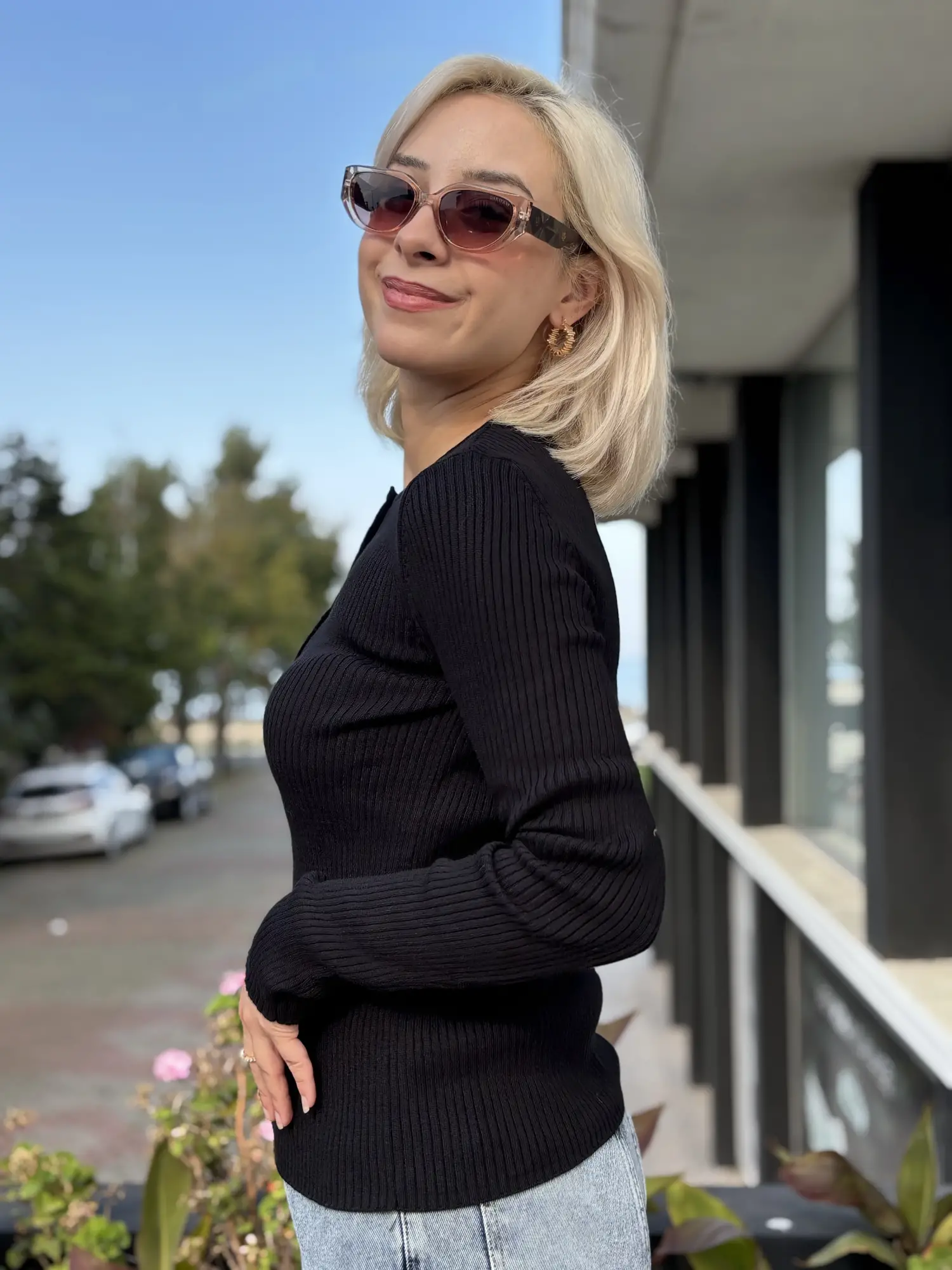 QooQ Store Düğme Detaylı Fitilli Triko Bluz 27FW229