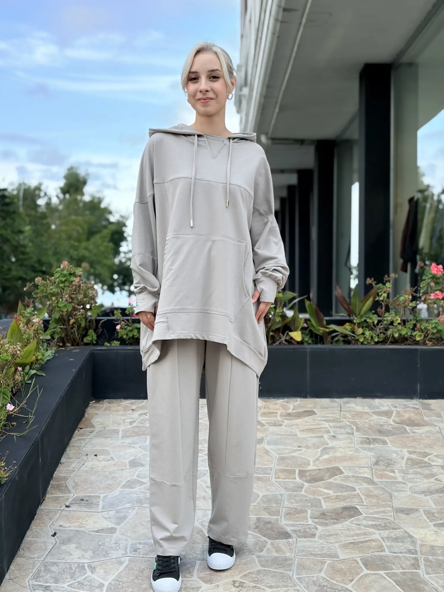 Almarwah Spor Dikiş Detaylı Sweat Pantolon Takım ALL3000