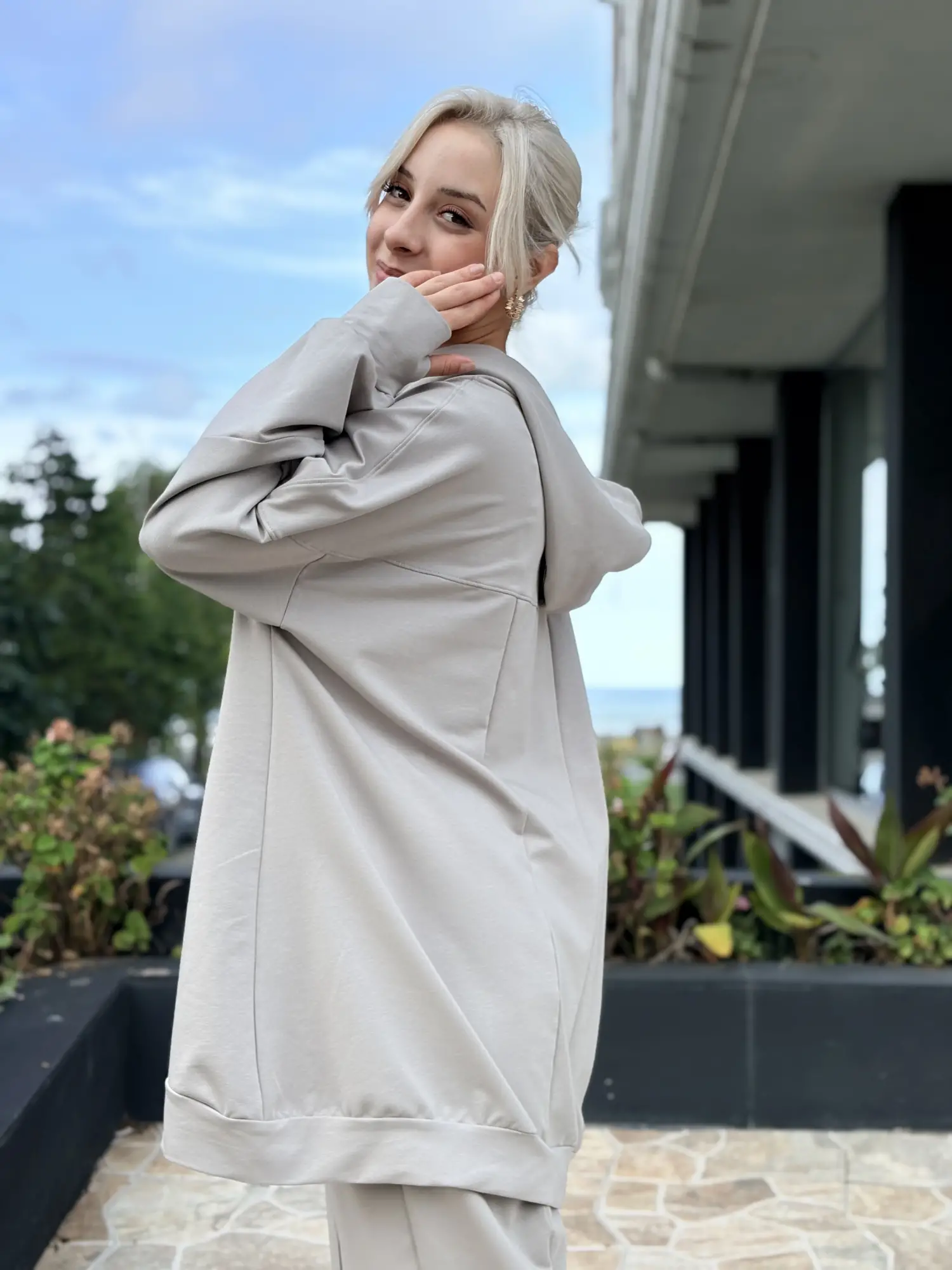 Almarwah Spor Dikiş Detaylı Sweat Pantolon Takım ALL3000