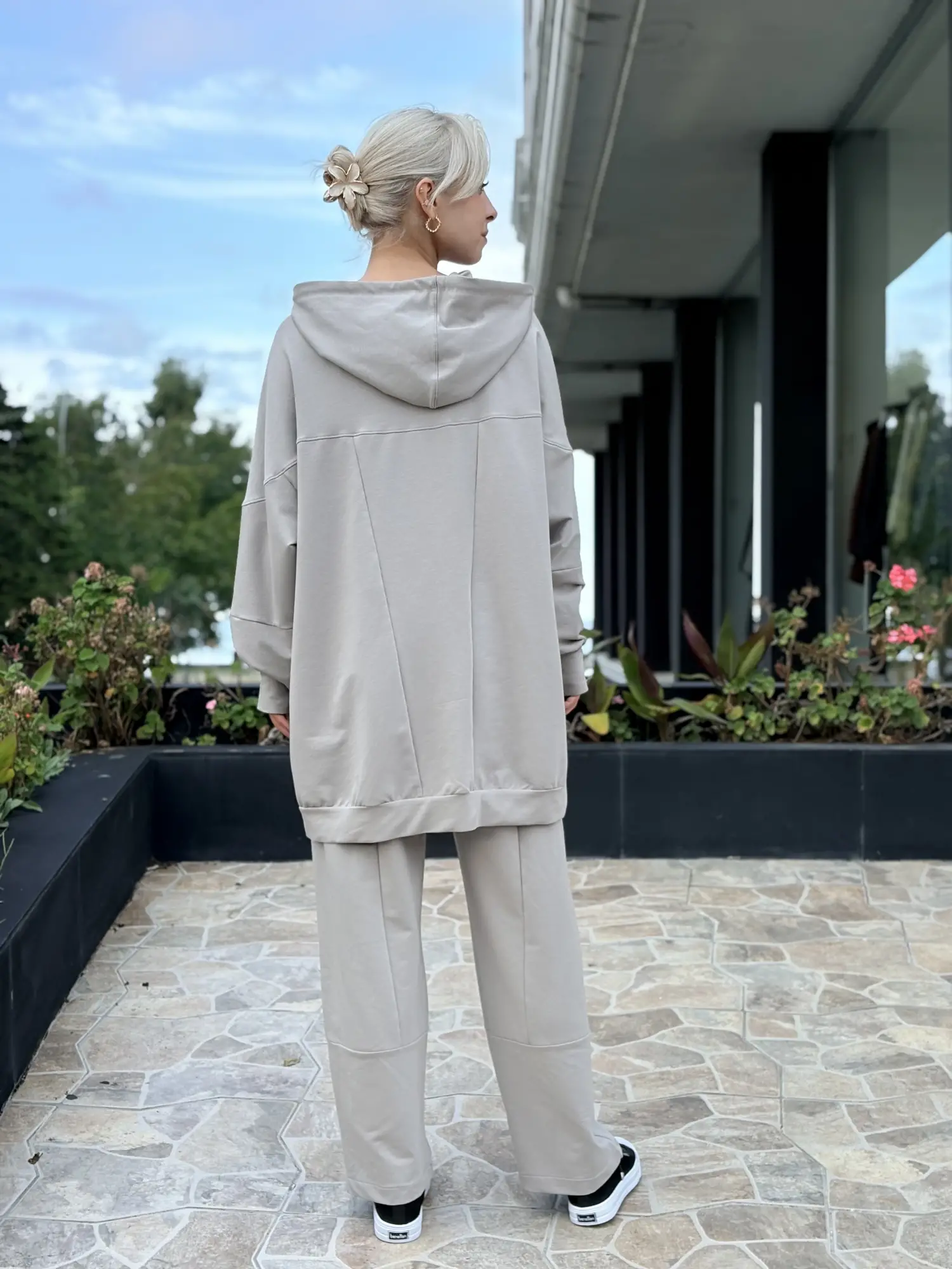 Almarwah Spor Dikiş Detaylı Sweat Pantolon Takım ALL3000