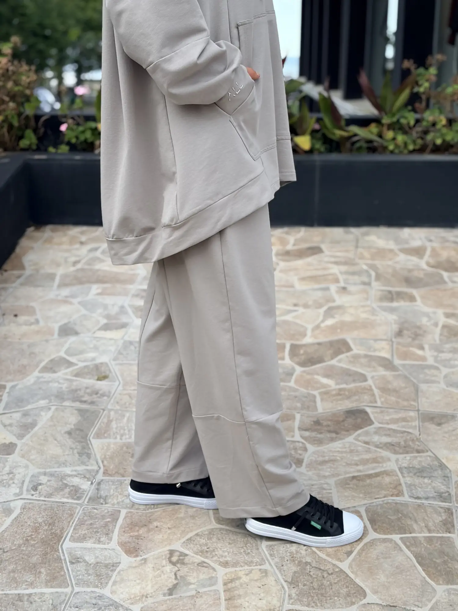 Almarwah Spor Dikiş Detaylı Sweat Pantolon Takım ALL3000