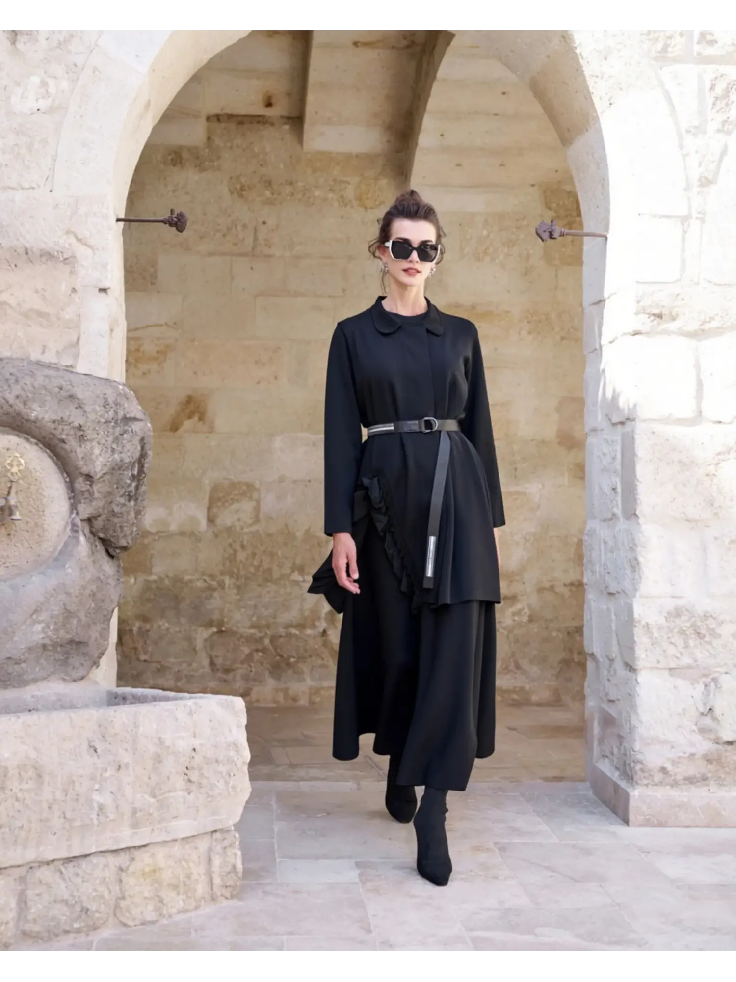 Misswhence Fırfır Detaylı Triko Ceket/Tunik 40208