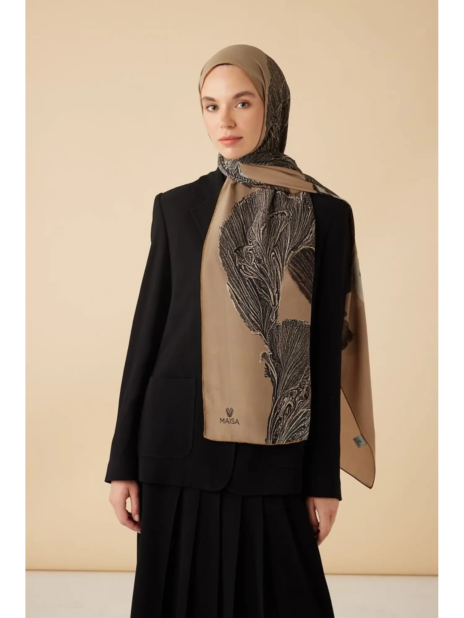 Maisa Ruba Krep İpek Şal 70x190