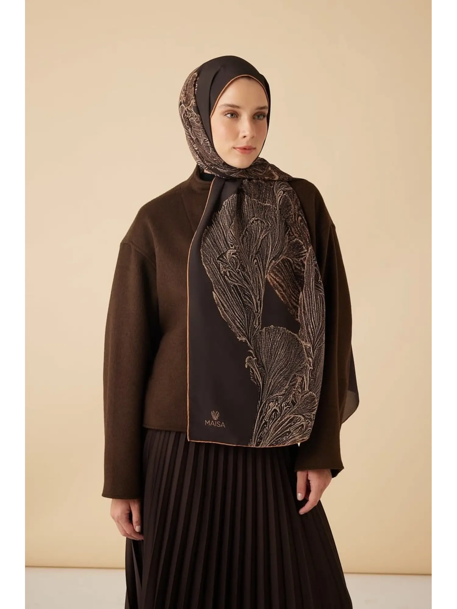 Maisa Ruba Krep İpek Şal 70x190