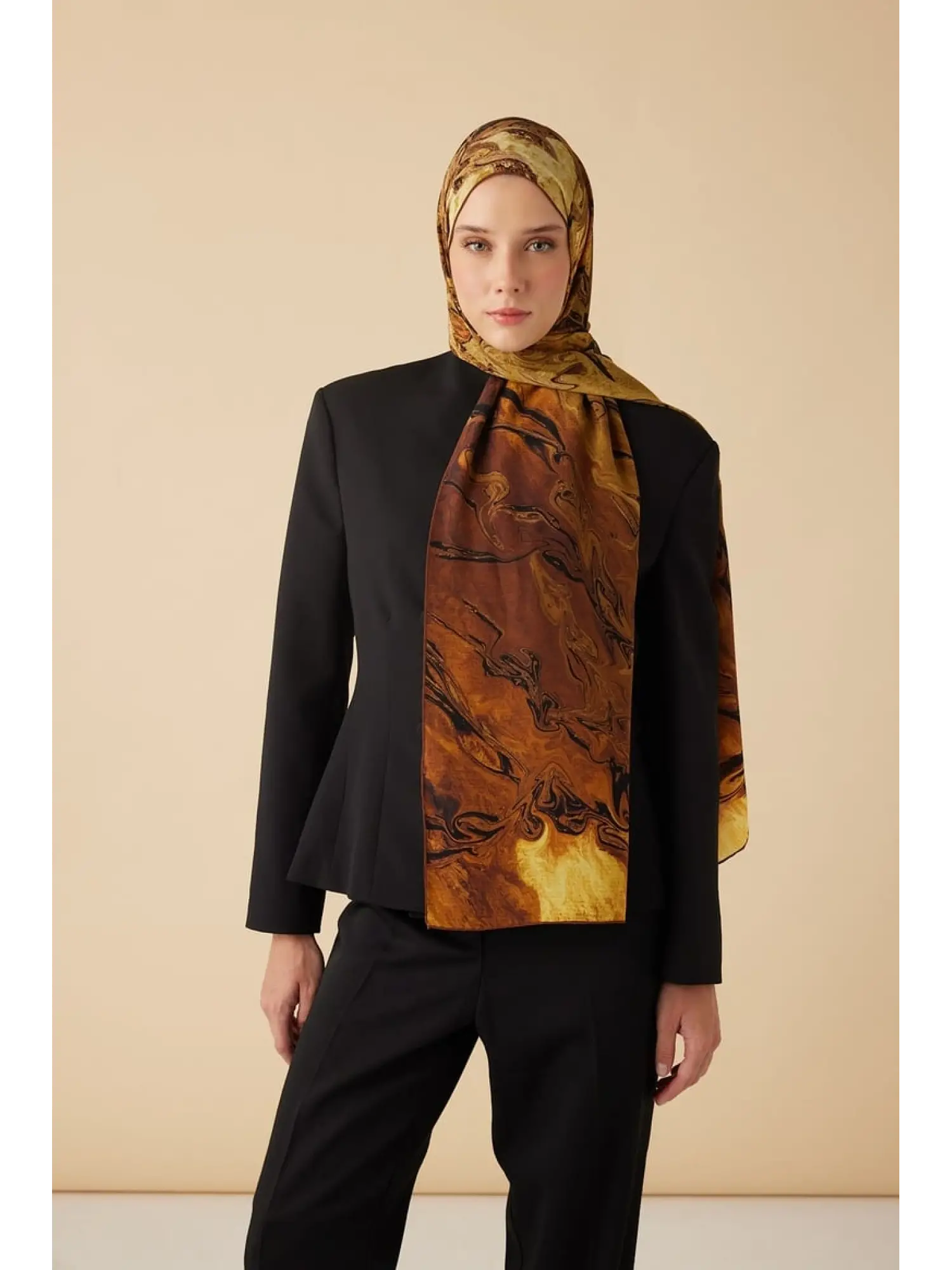 Maisa Nefes Krep İpek Şal 70x190