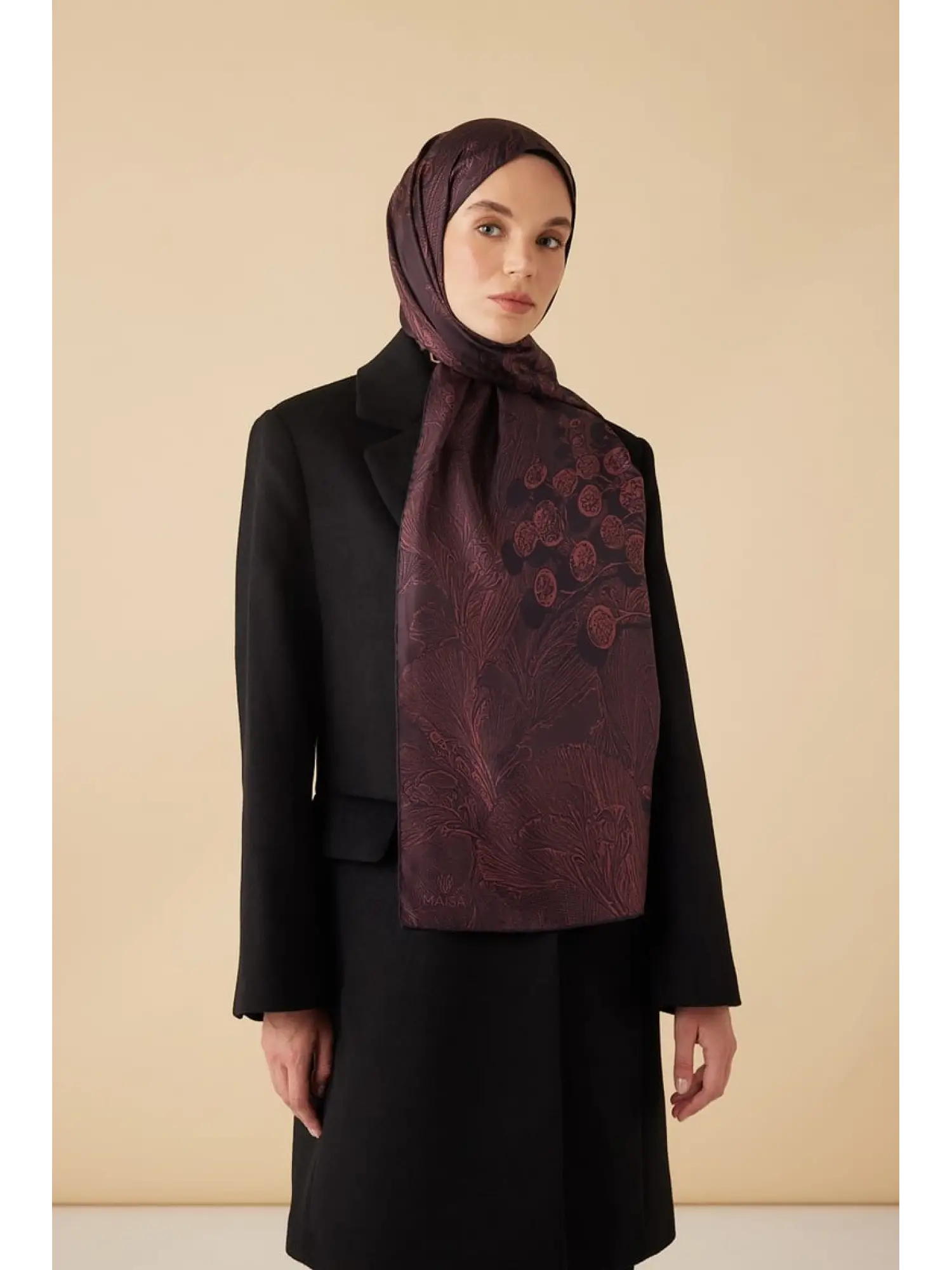 Maisa Efna Mulberry İpek Şal 70x190