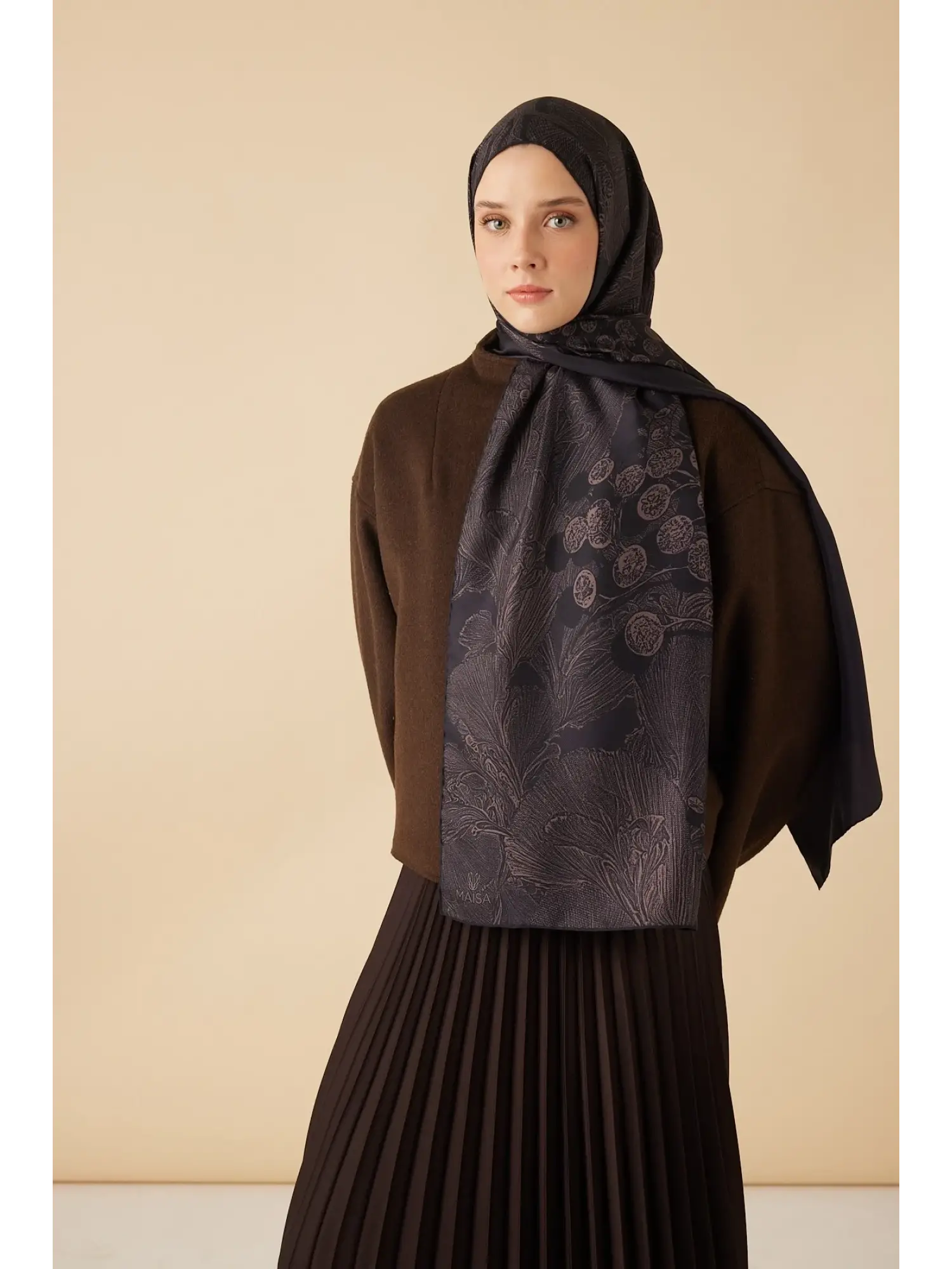 Maisa Efna Mulberry İpek Şal 70x190