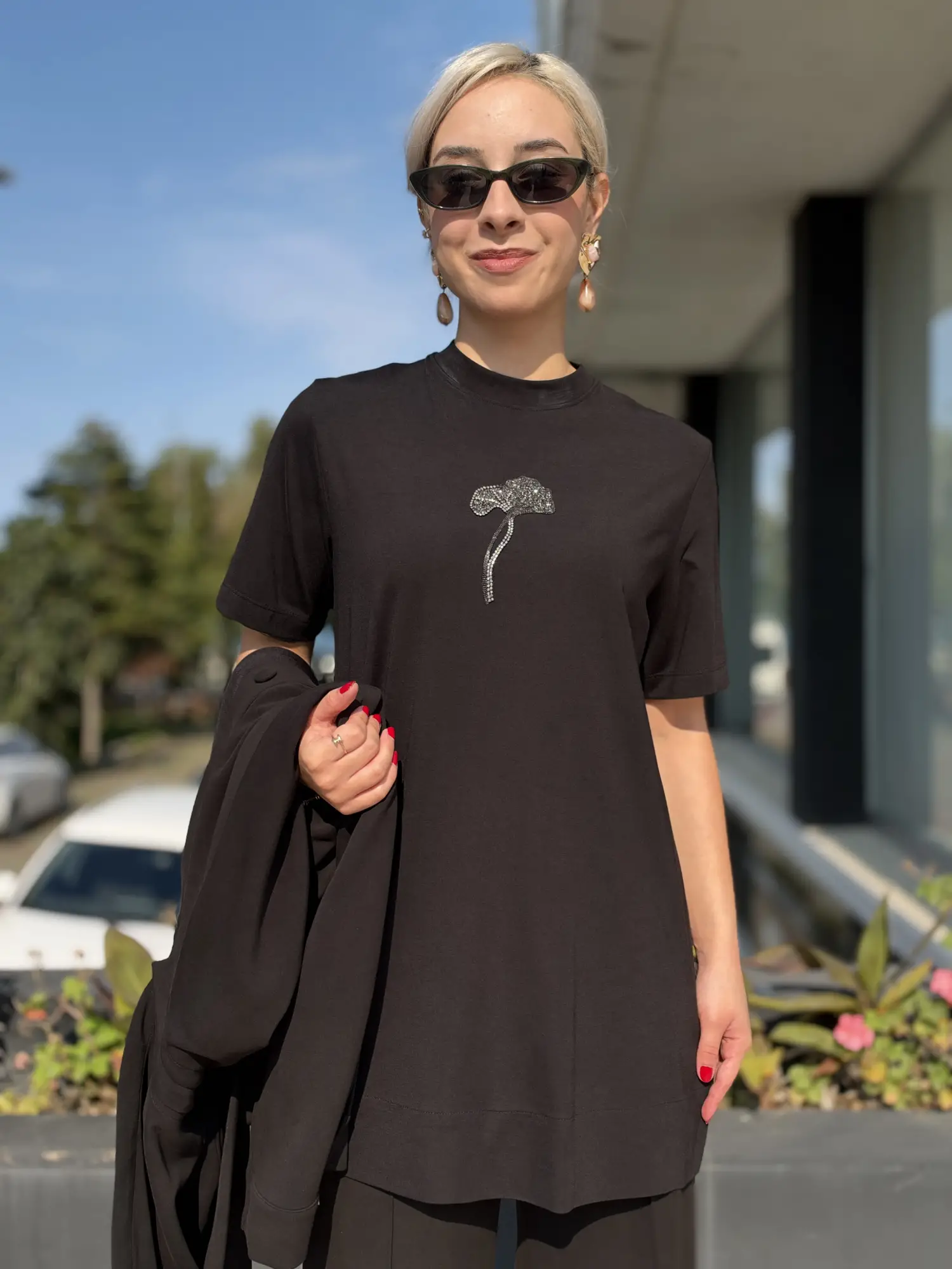 Qupra Seyyar Kapüşonlu Çıtçıt Kapamalı 3 lü Kap Tunik Pantolon Takım WAF22139