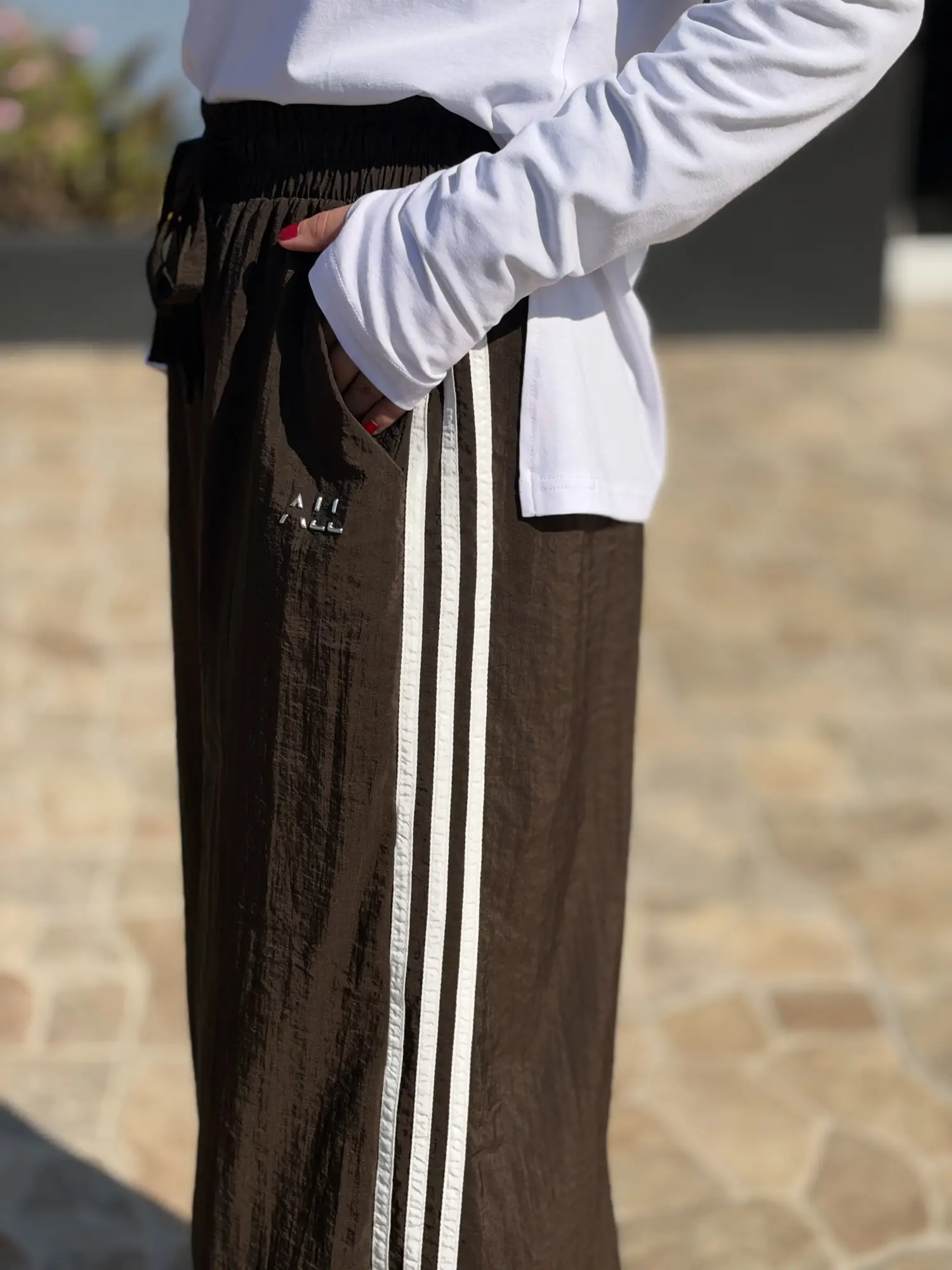 Almarwah Kontrast Biye Detaylı Spor Pantolon ALL9013