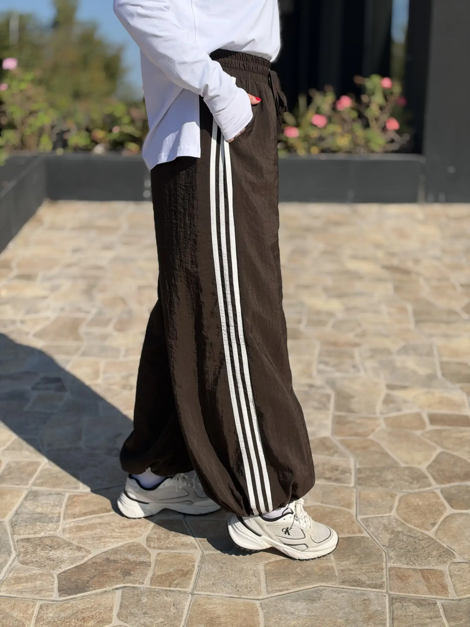 Almarwah Kontrast Biye Detaylı Spor Pantolon ALL9013