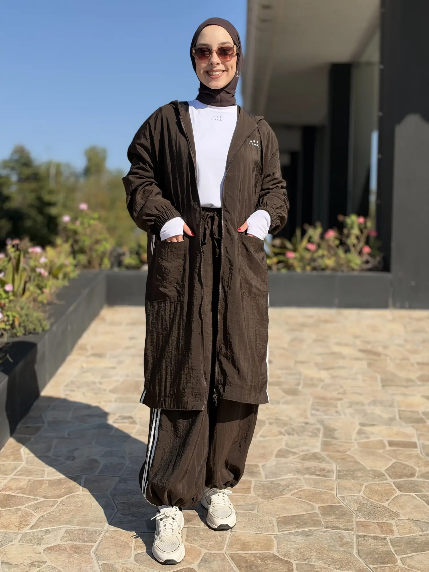 Almarwah Kontrast Biye Detaylı Spor Pantolon ALL9013