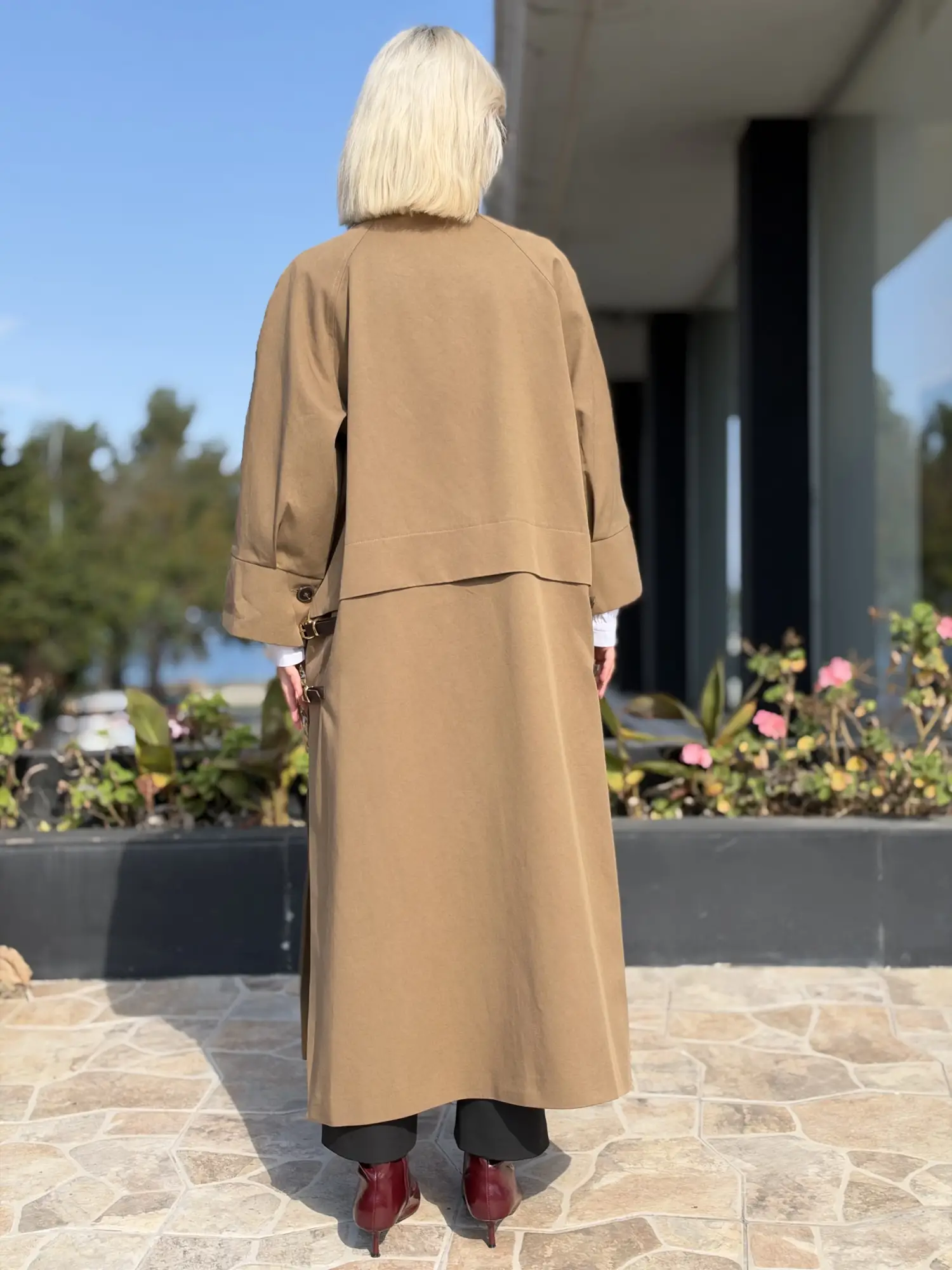 Kahma Düğme Ve Kemer Detaylı Trenchkot