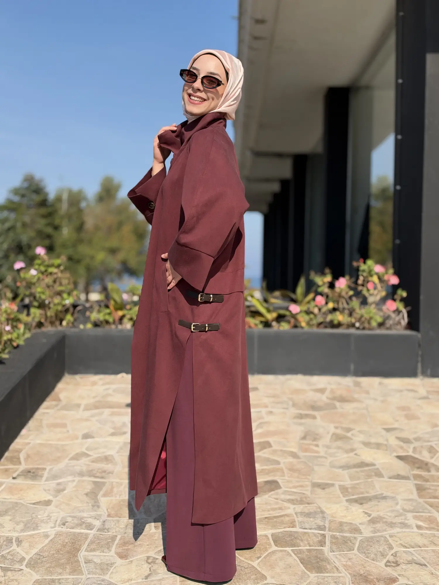 Kahma Düğme Ve Kemer Detaylı Trenchkot