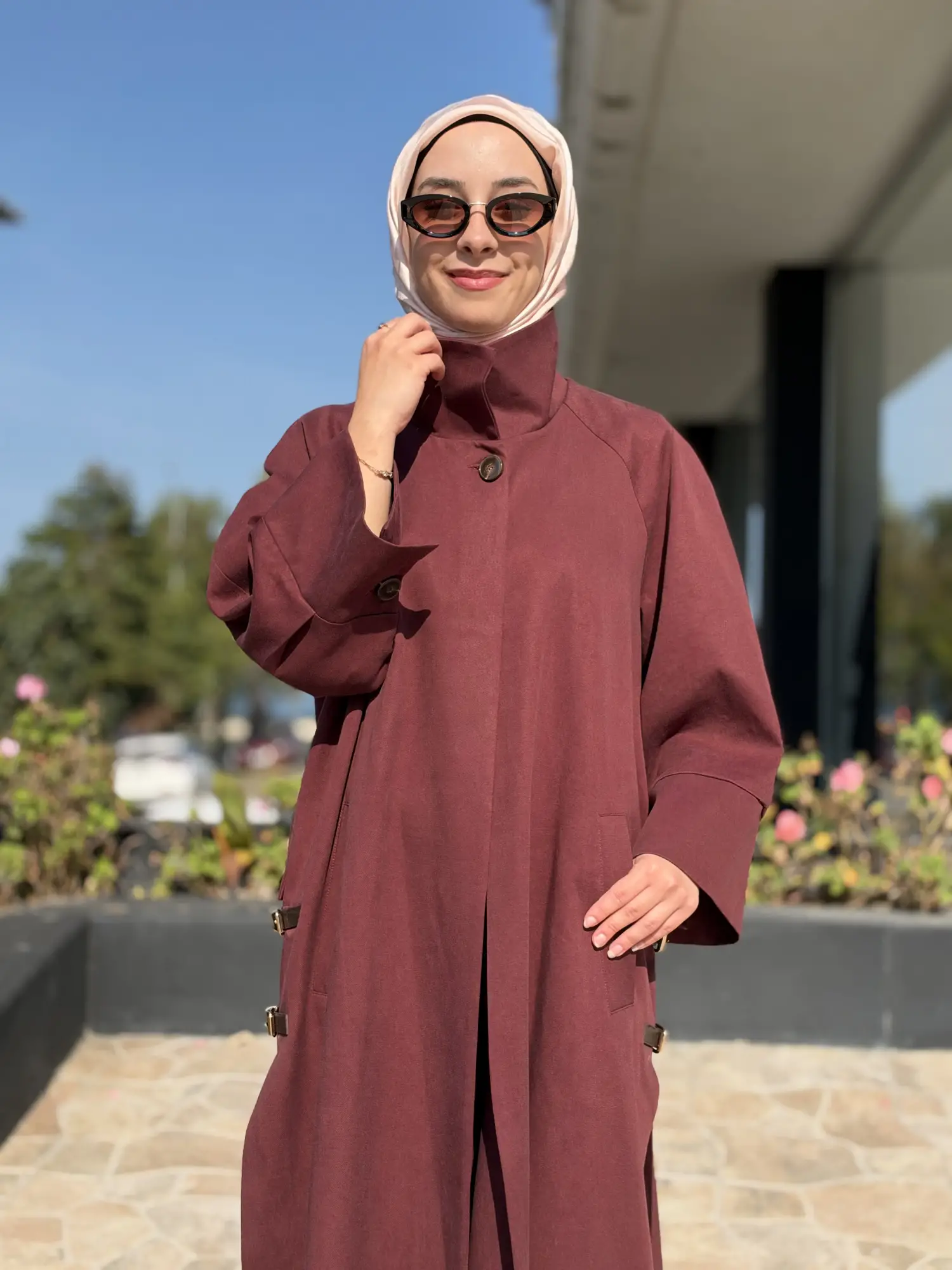 Kahma Düğme Ve Kemer Detaylı Trenchkot