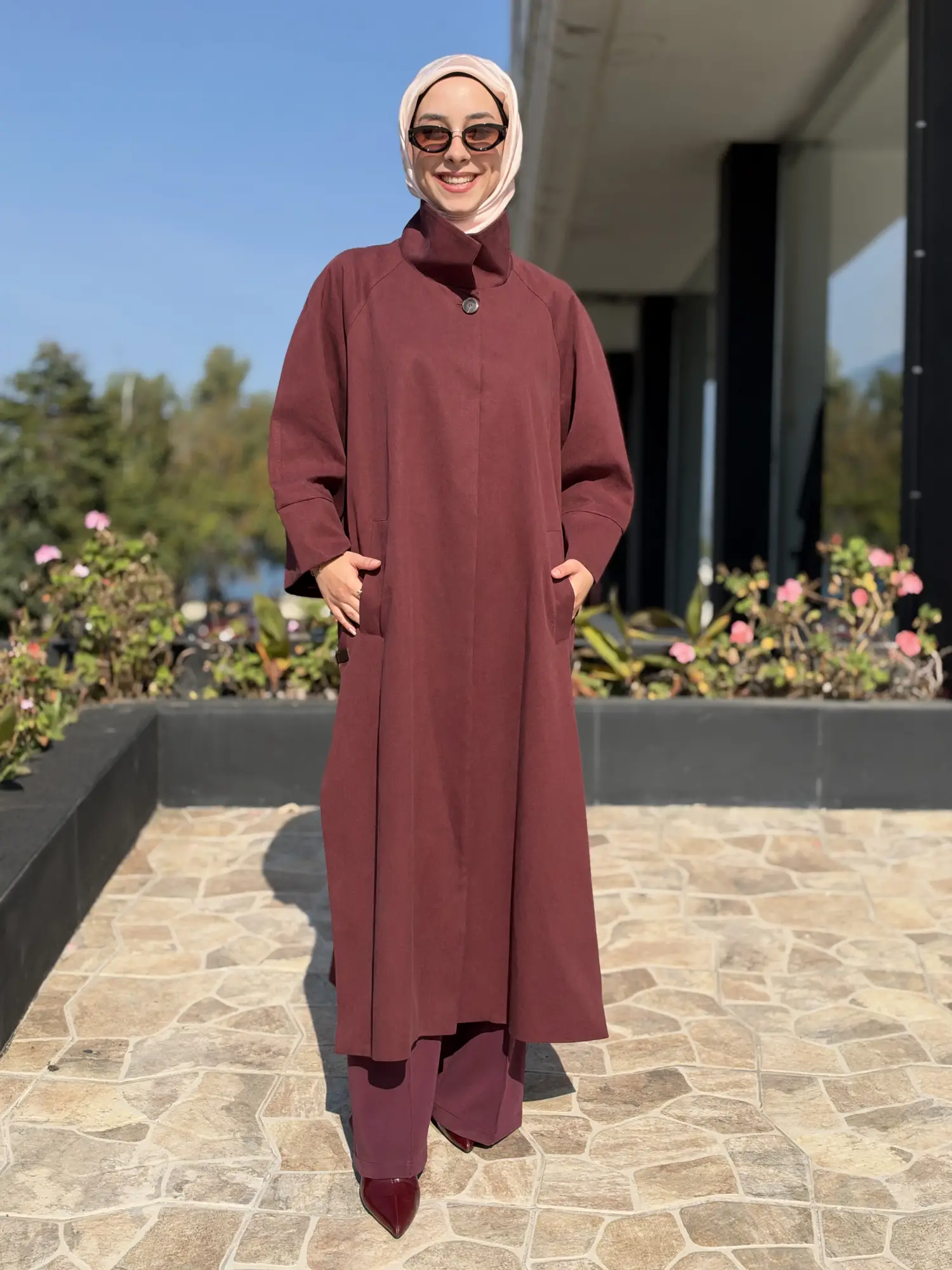 Kahma Düğme Ve Kemer Detaylı Trenchkot
