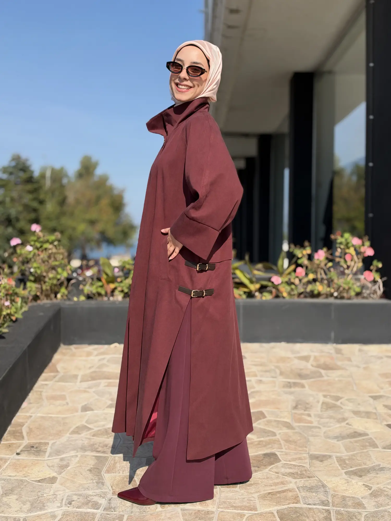 Kahma Düğme Ve Kemer Detaylı Trenchkot