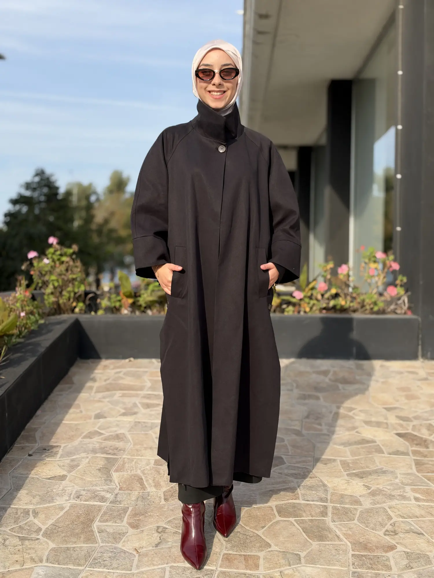 Kahma Düğme Ve Kemer Detaylı Trenchkot