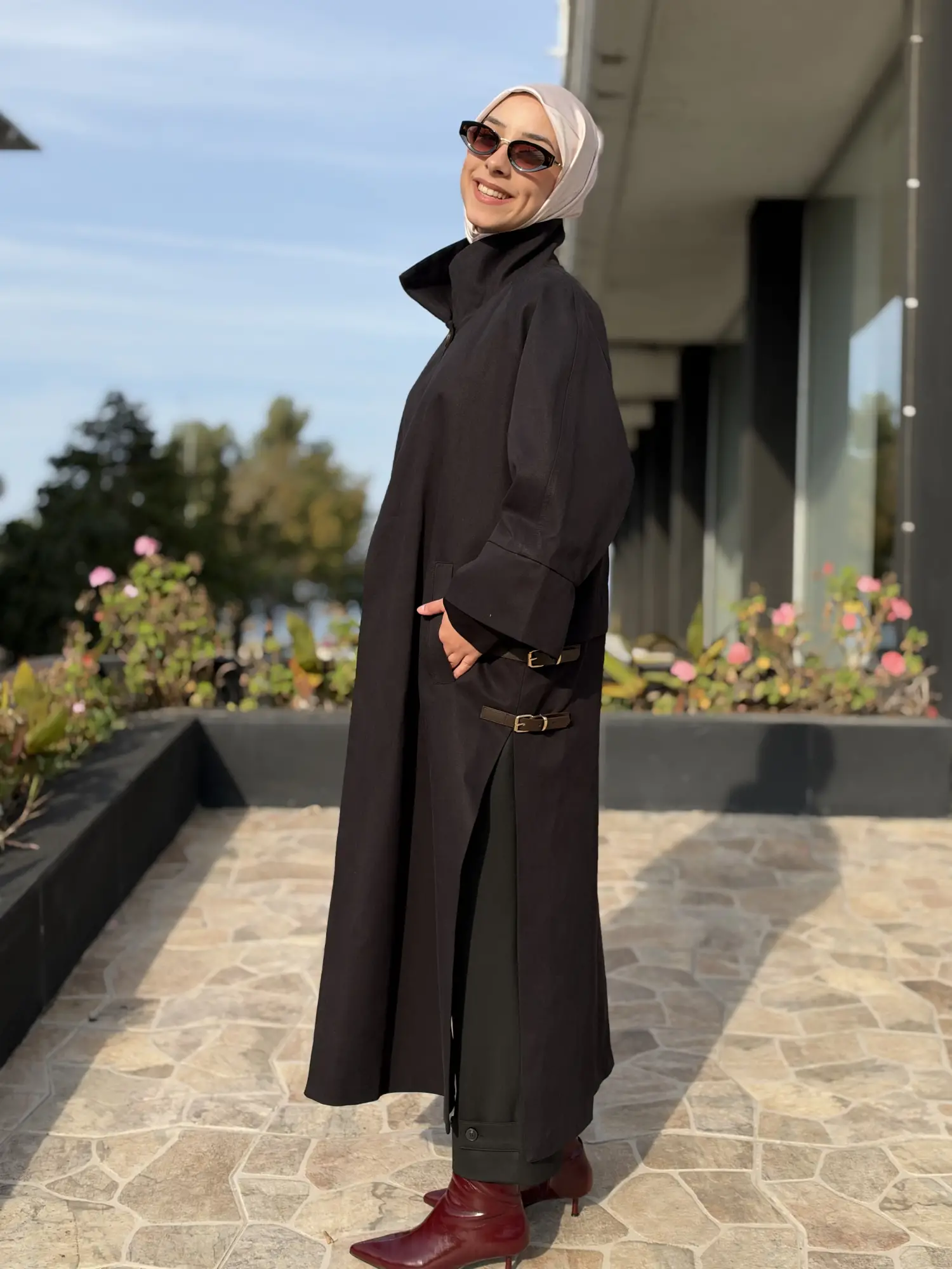 Kahma Düğme Ve Kemer Detaylı Trenchkot