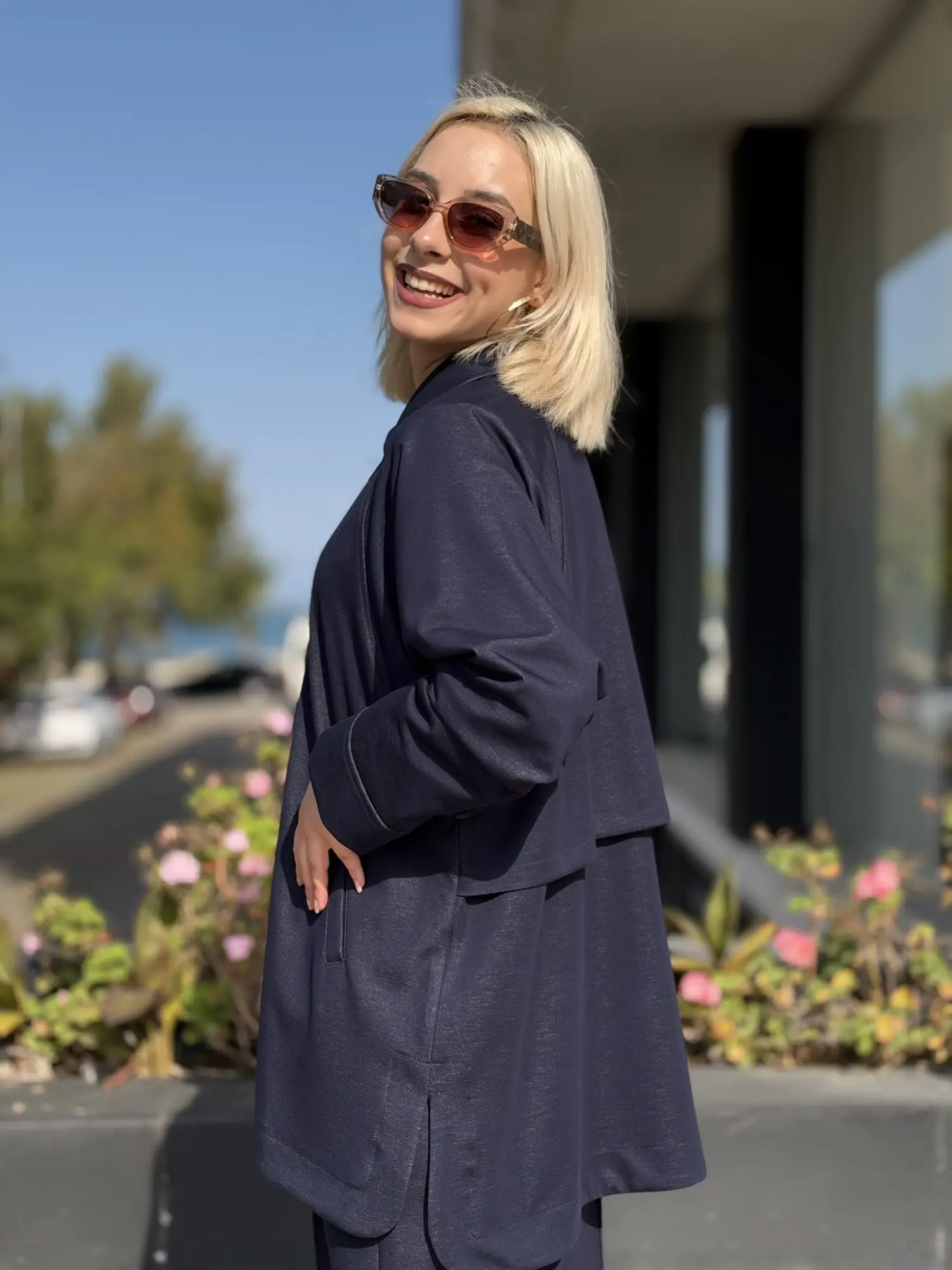 Ghisa Fermuarlı Tencel Kap Pantolon Takım G9410
