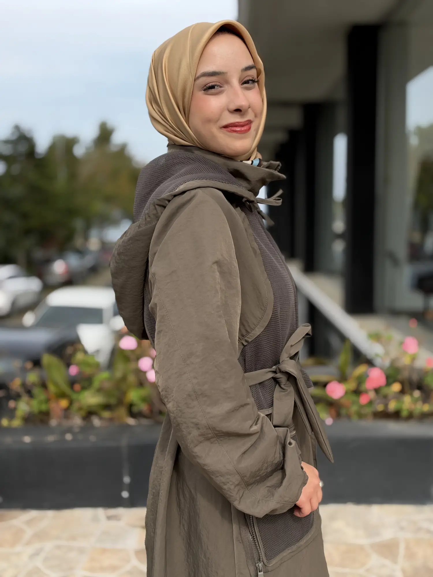 Misswhence File Detaylı Kapüşonlu Kışlık Pardesü 40510